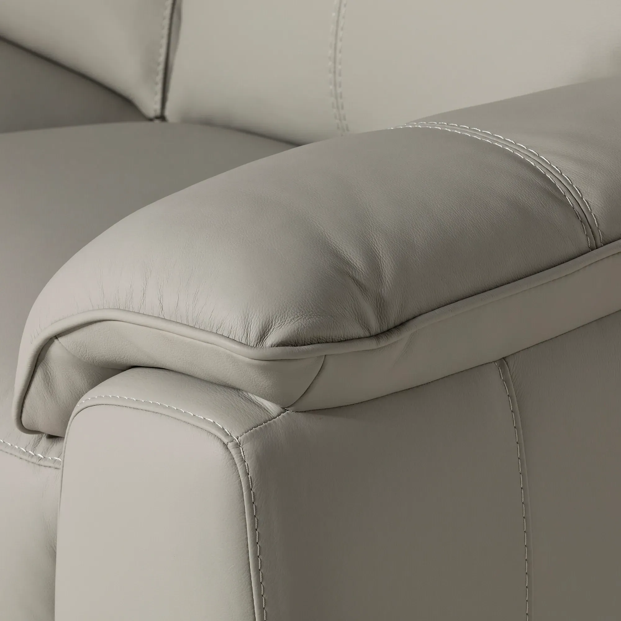 Fiore 2-Seater Sofa - Grey, Leather