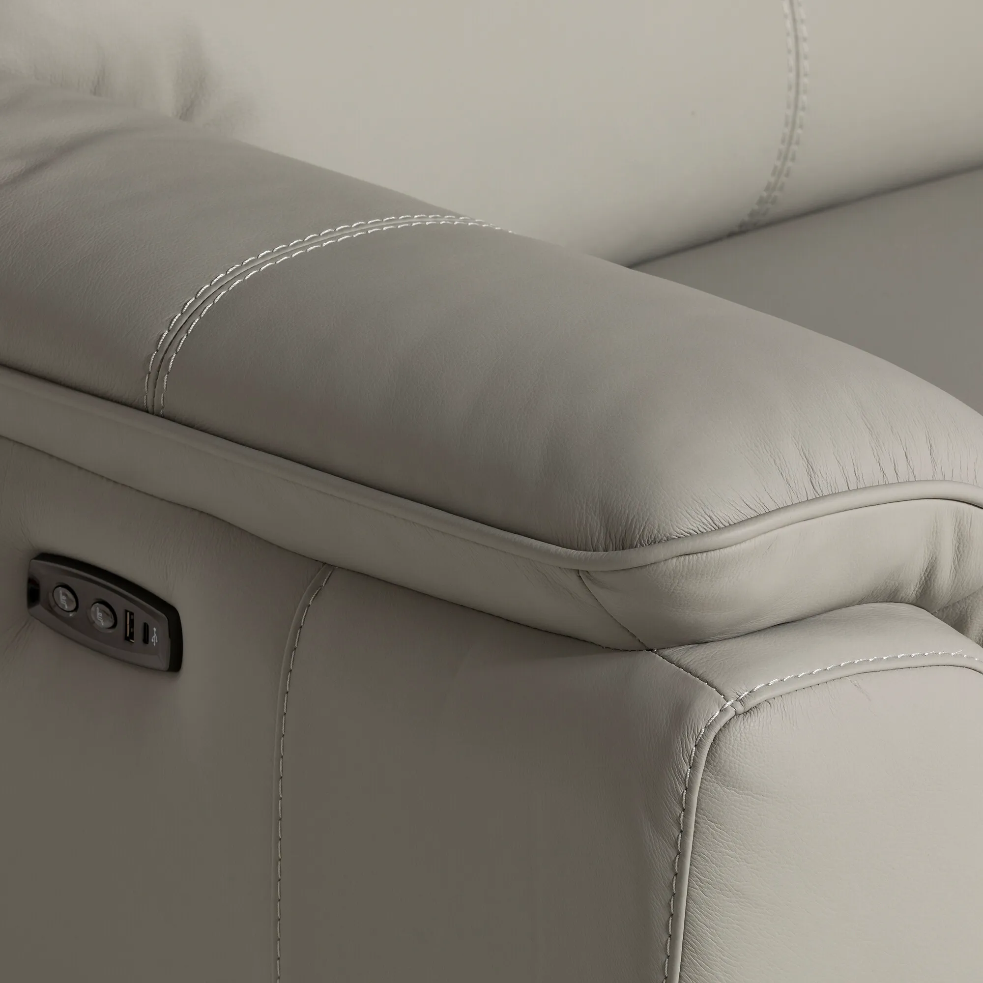 Fiore 2.5 Seater Recliner Sofa with Power Recliners - Grey