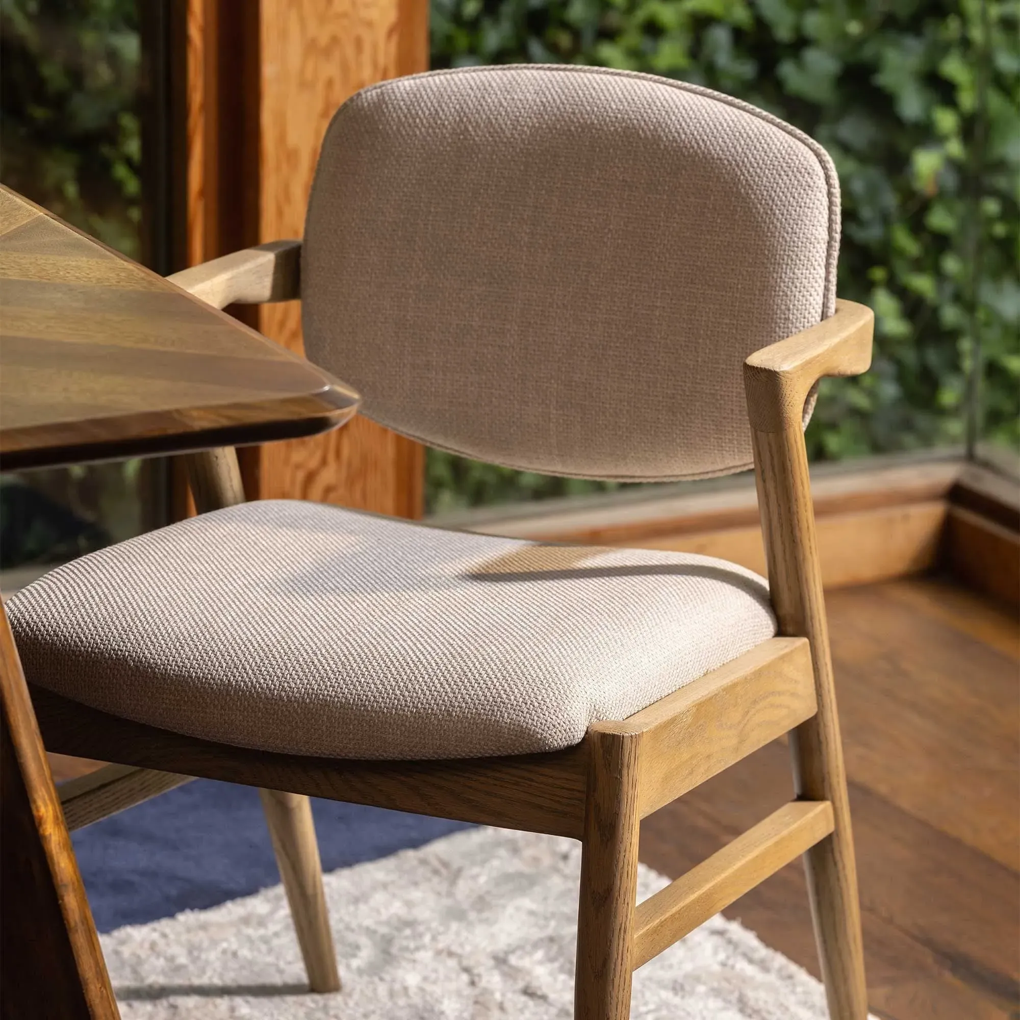 Fleming Dining Chair - Neutral, Fabric alternate view