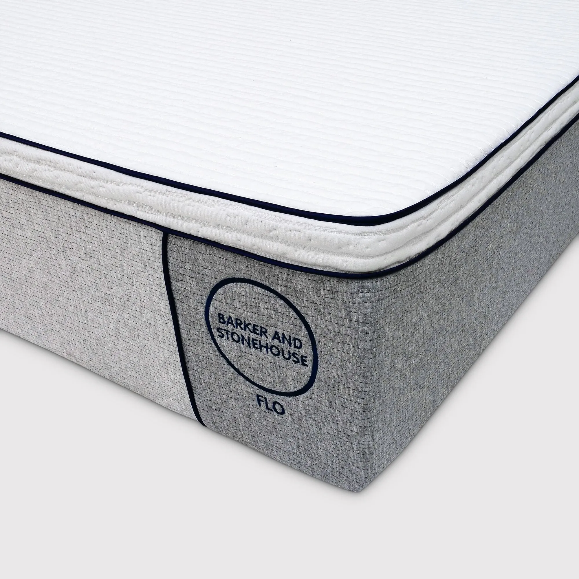 Flo Super King Size Mattress - White, Fabric product