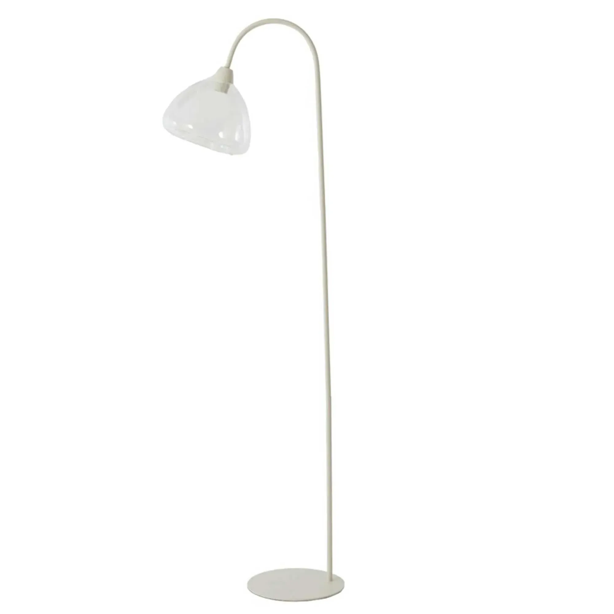 Floor Lamp - Cream, Glass image