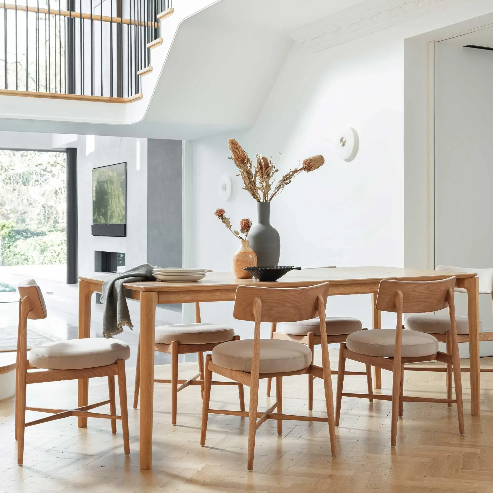 Flora Dining Chair - Neutral, Ashwood