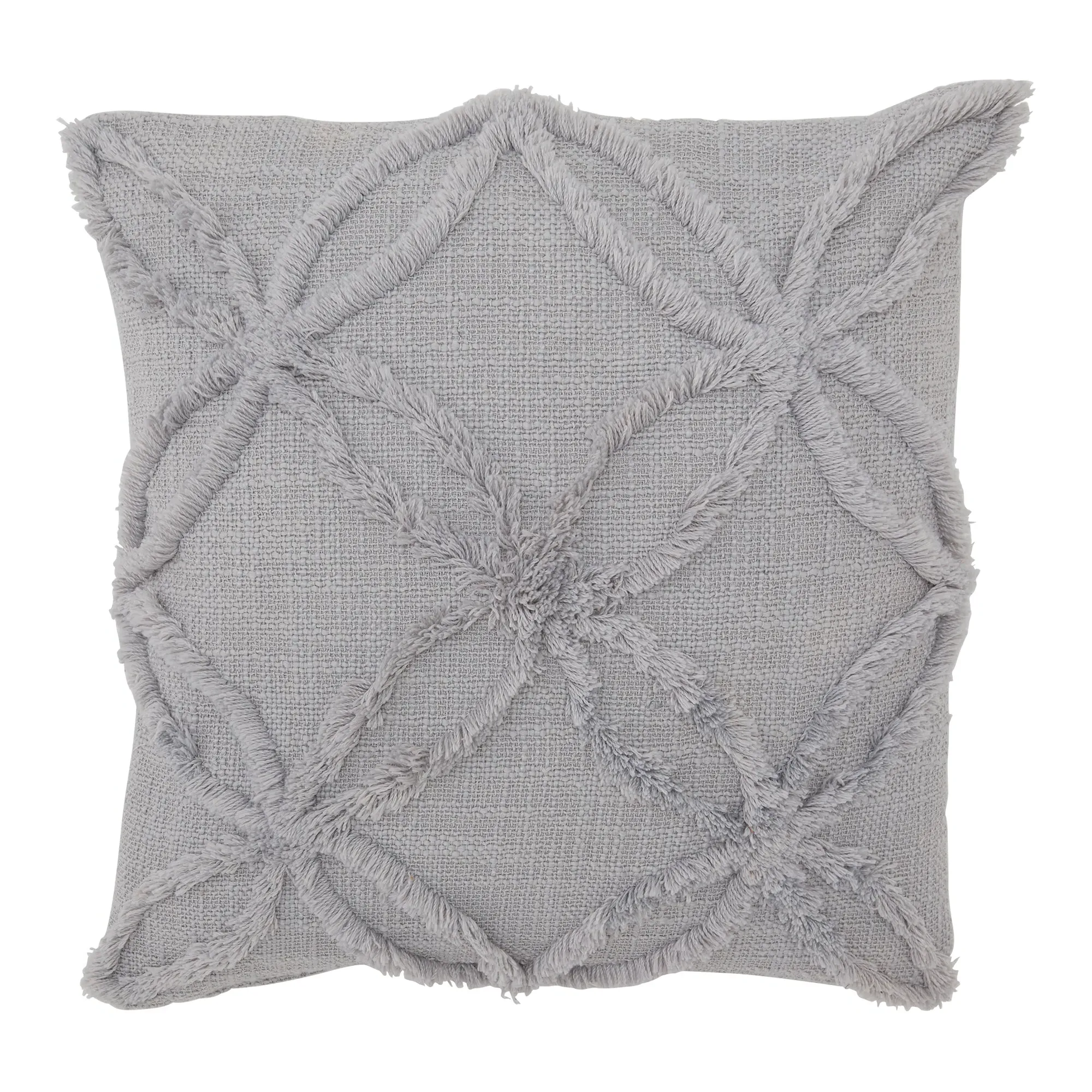 Flora Square Cushion - Grey, Recycled Plastic image