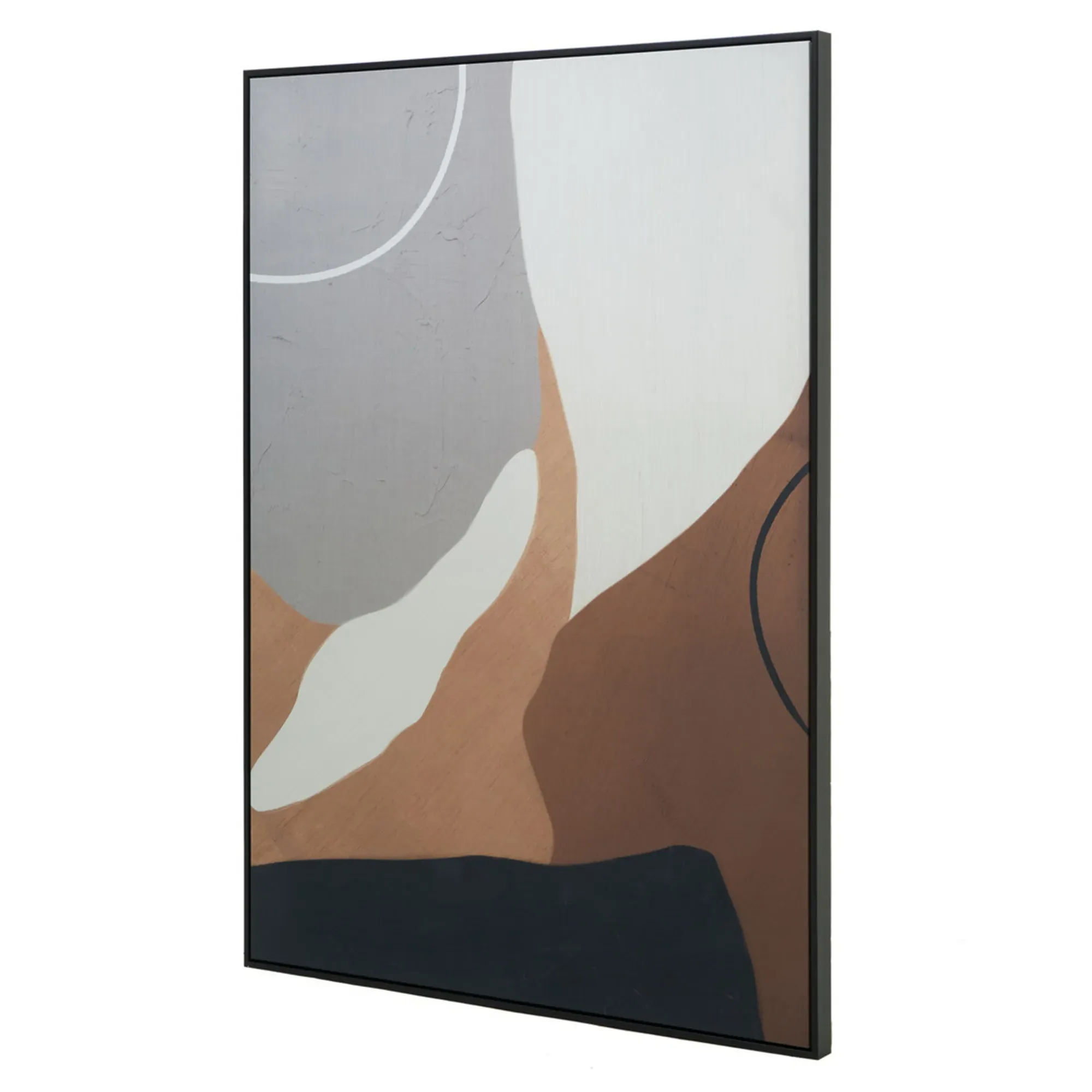 Flowing Form Square Wall Art Print - Canvas