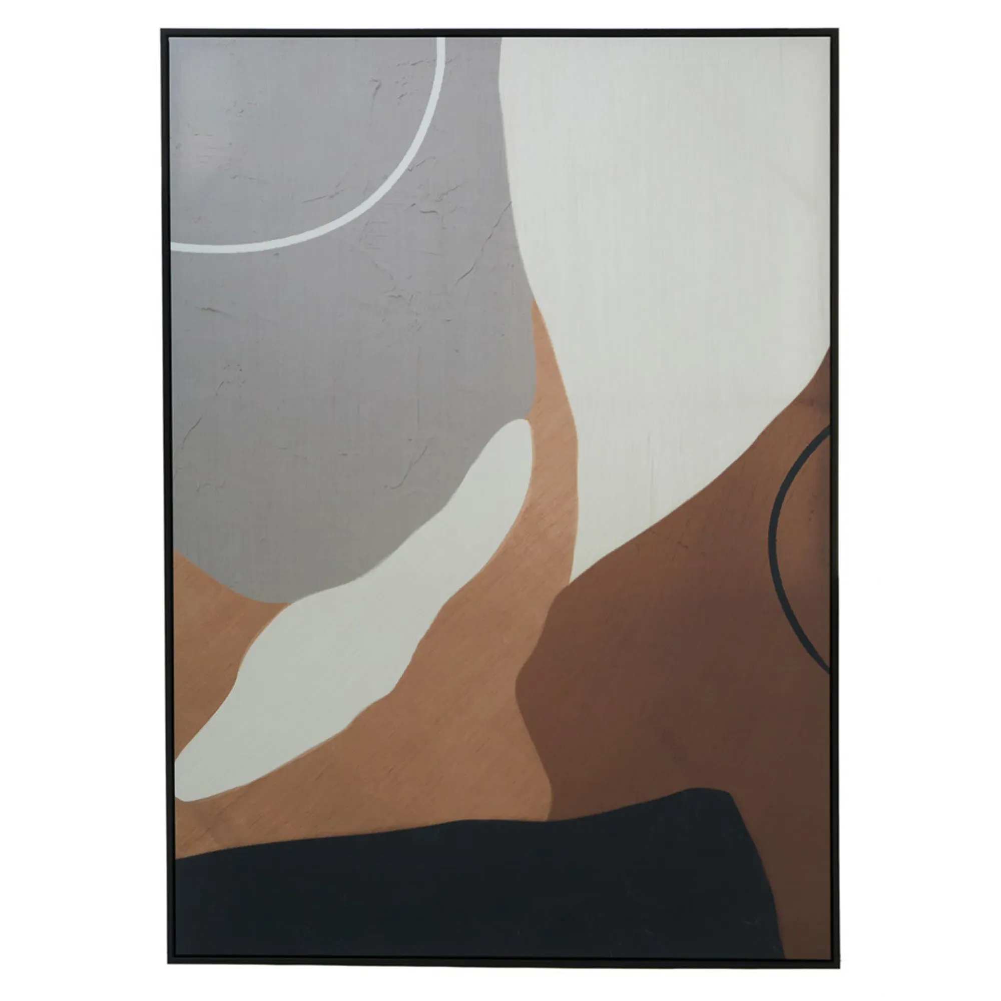 Flowing Form Square Wall Art Print - Canvas