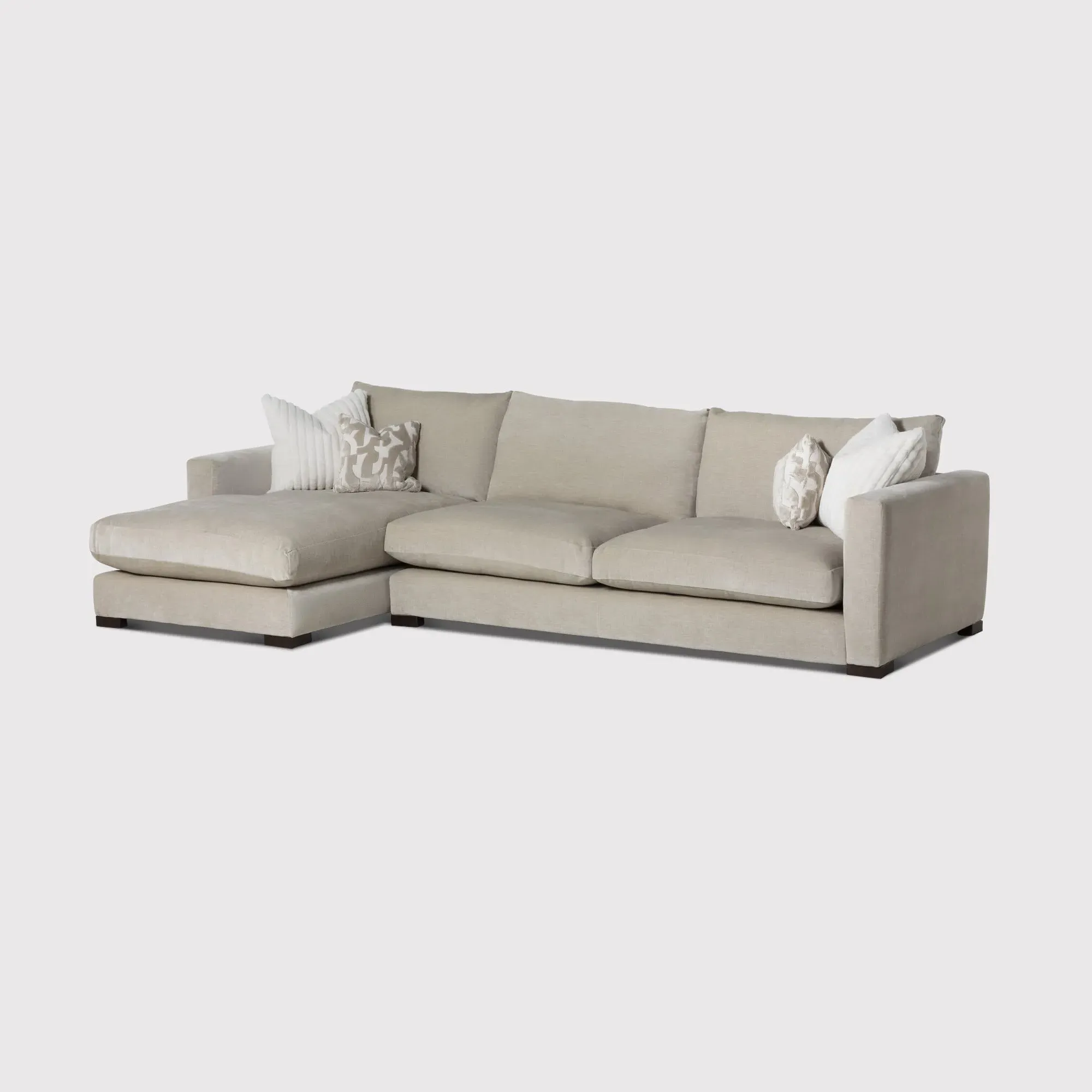Fontella Large Corner RHF Chaise Sofa - Neutral, Fabric image
