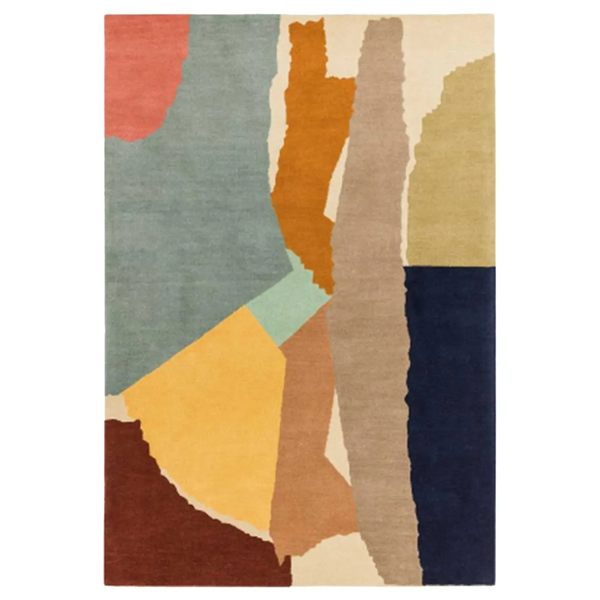 Formation Abstract Square Rug - Wool image