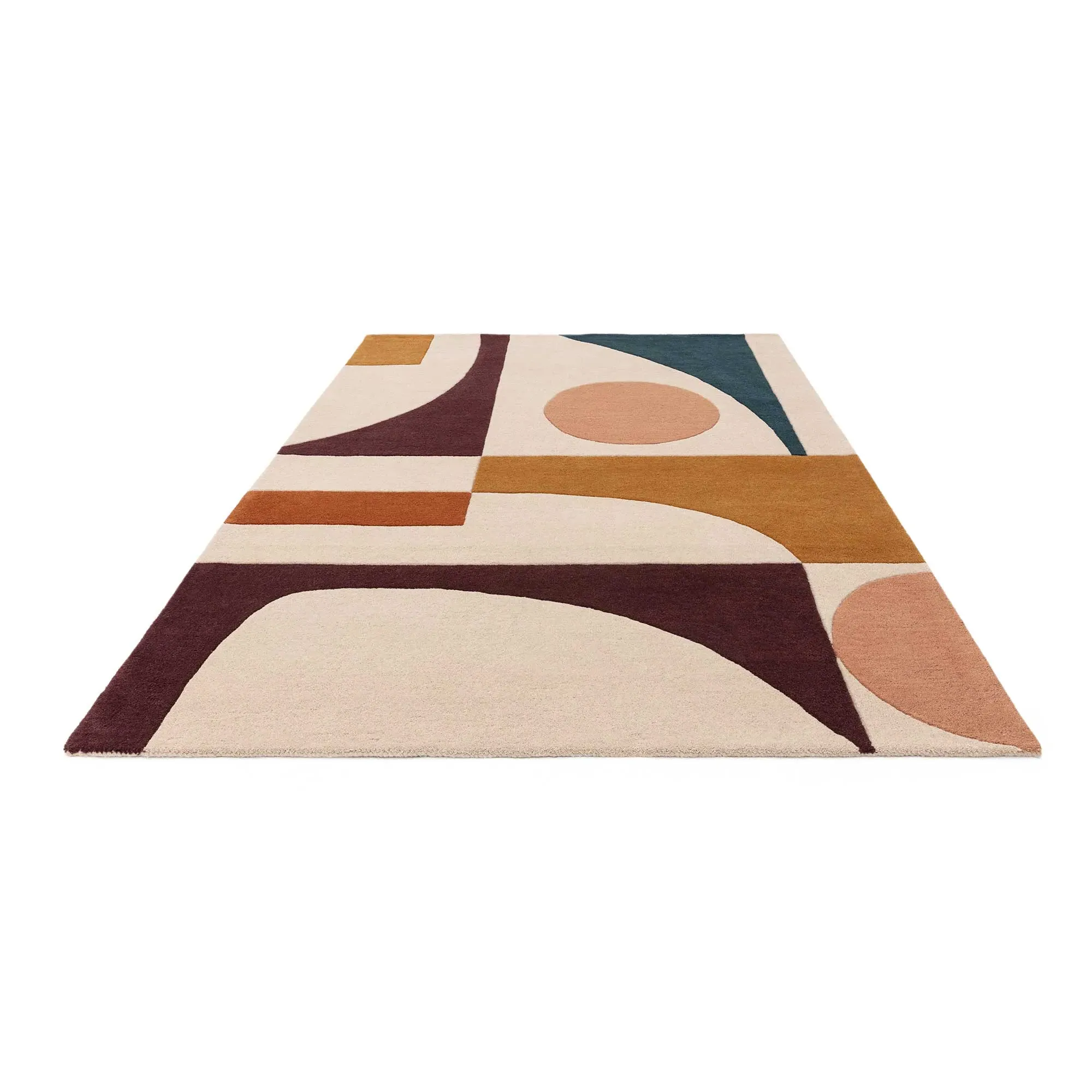 Formation Square Rug - Amber, Wool