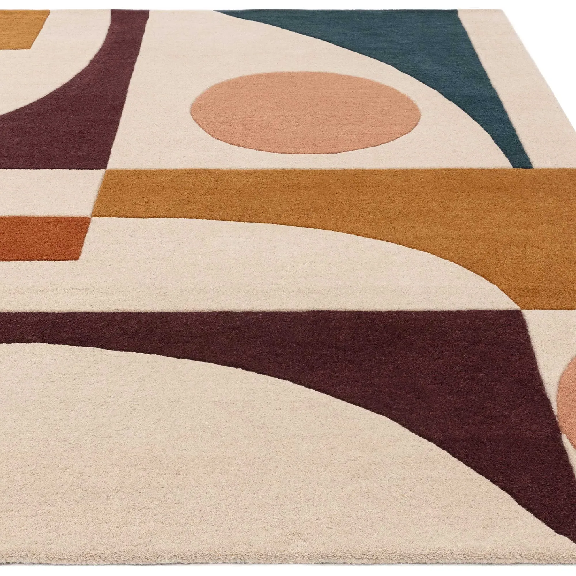 Formation Square Rug - Amber, Wool