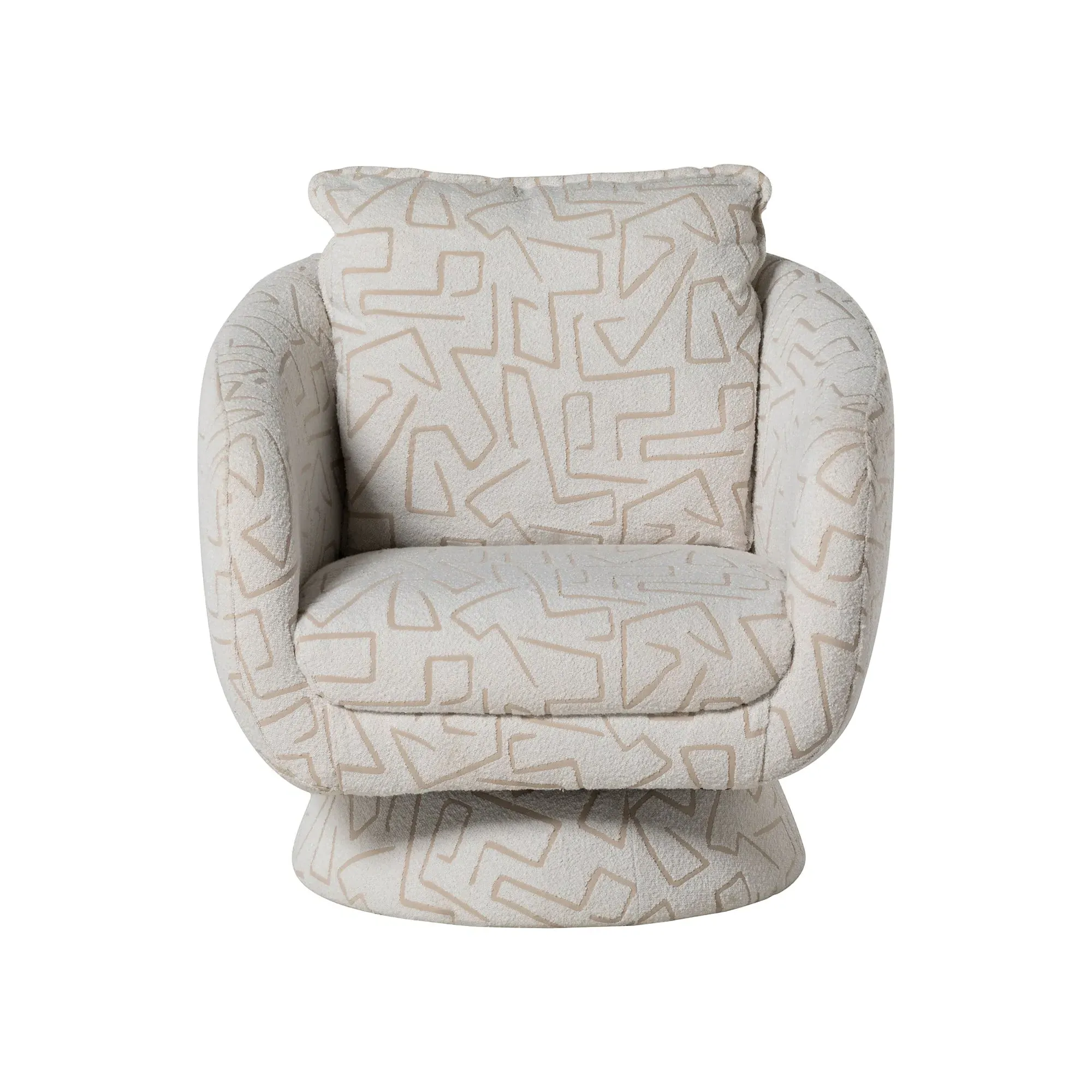 Francois Turning Lounge Chair - Fabric
