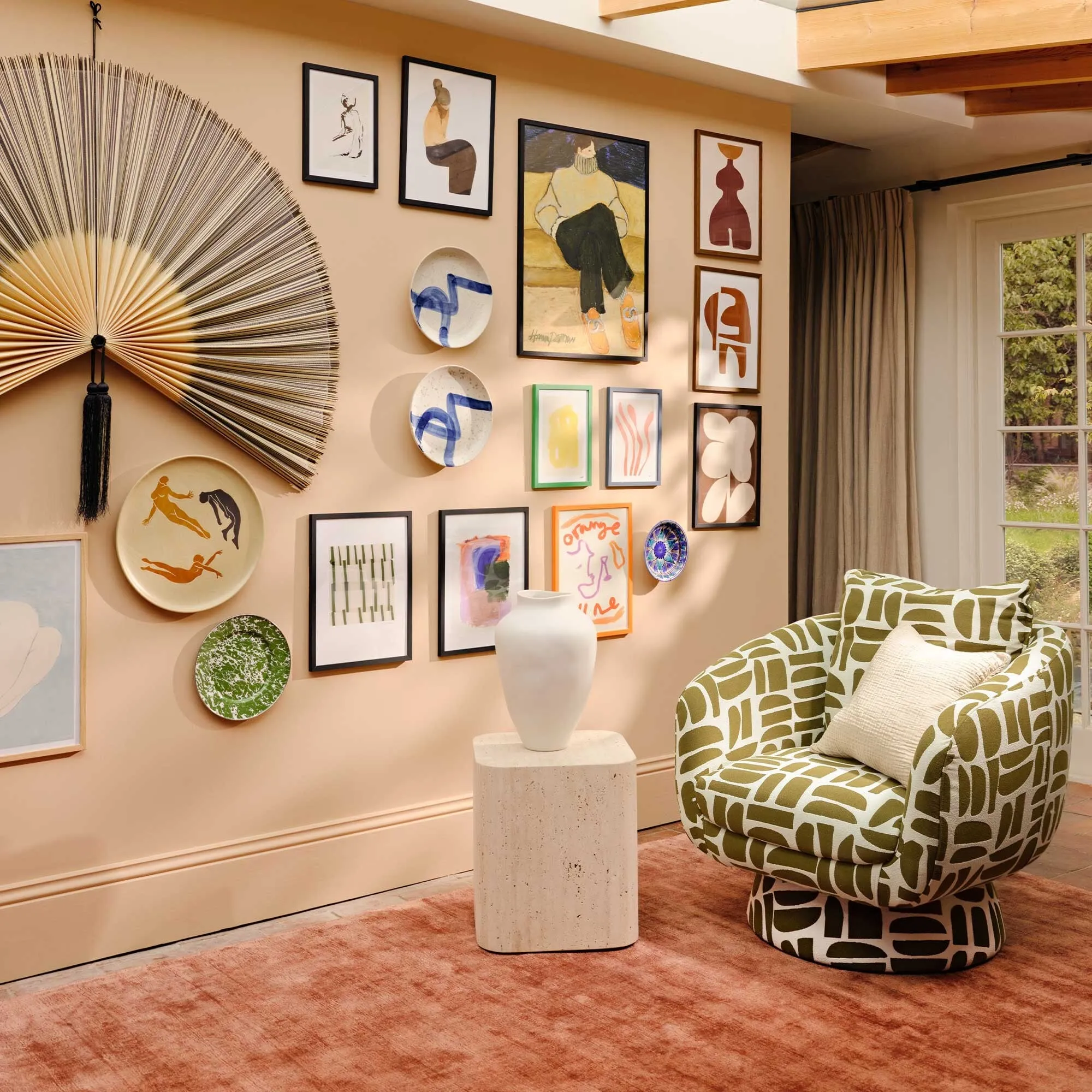 Francois Turning Lounge Chair - Fabric