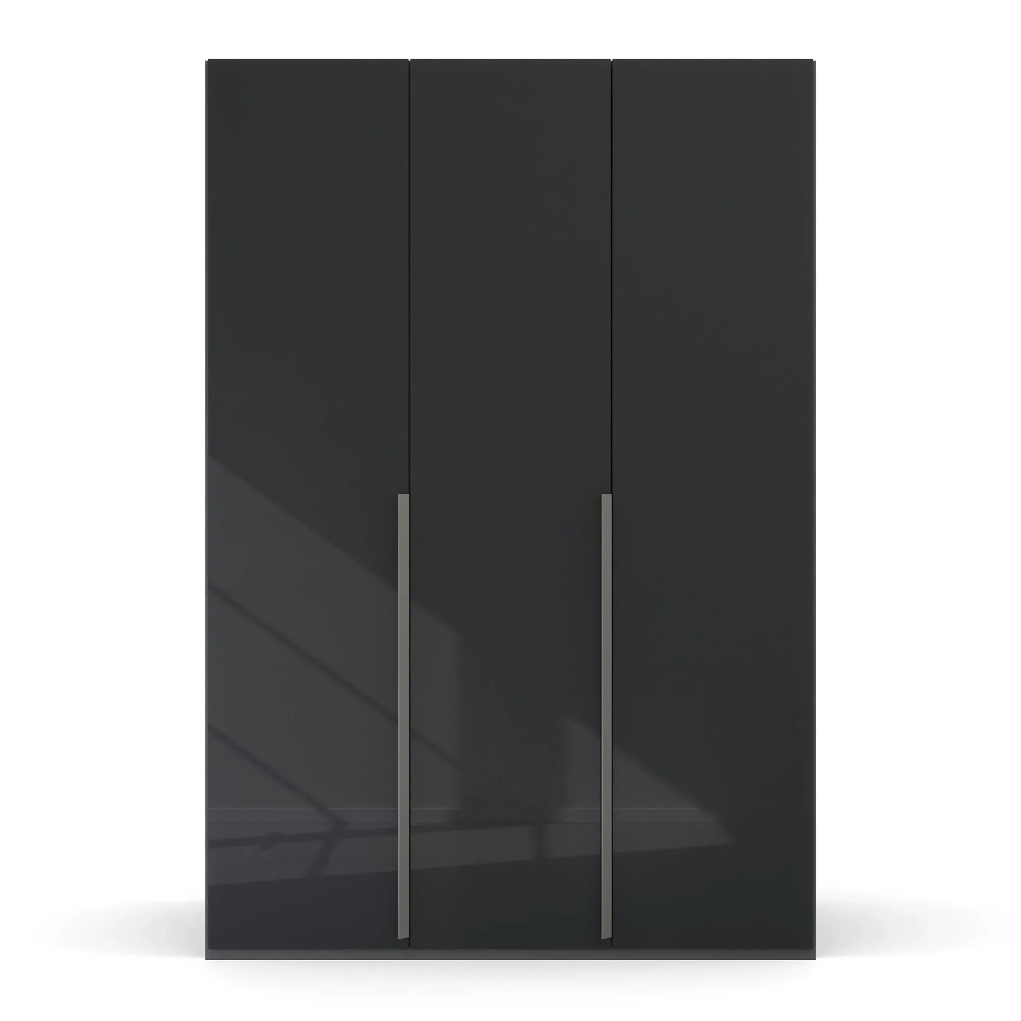 Frans 3 Door Wardrobe - Black, Engineered Wood
