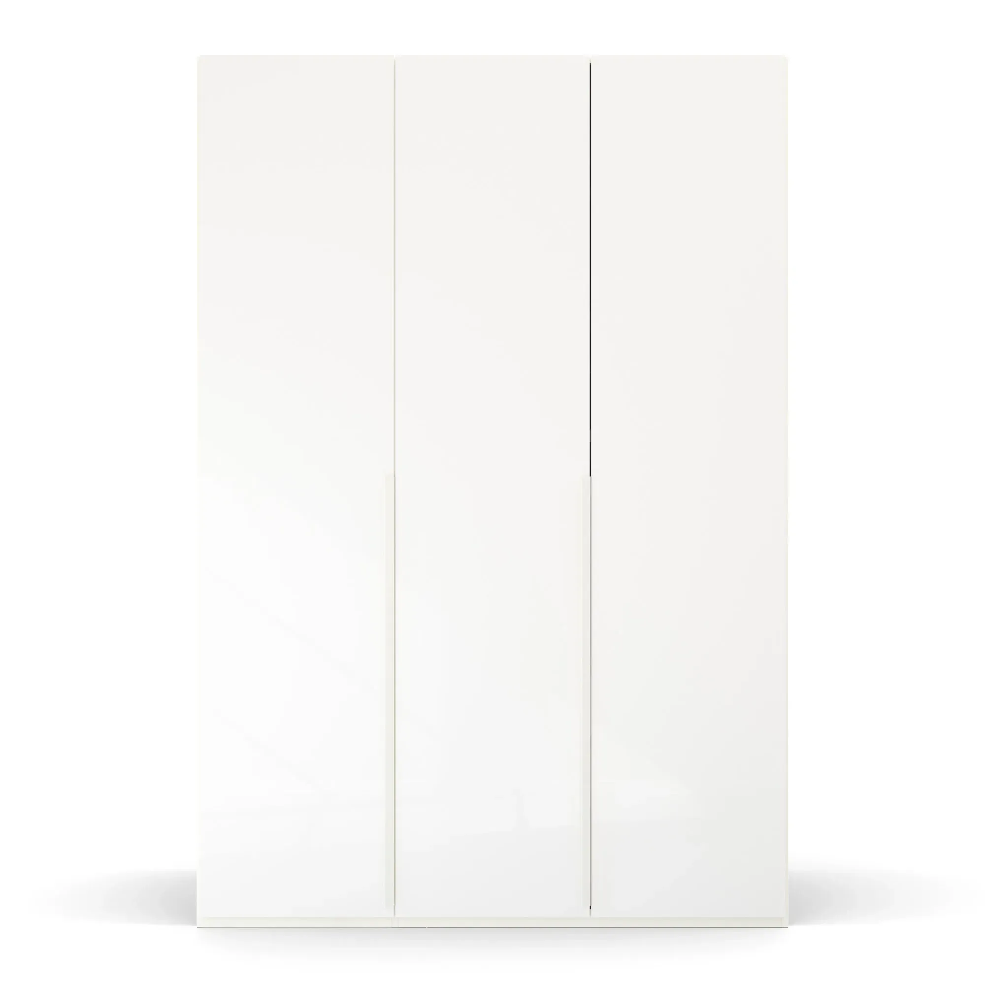 Frans 3 Door Wardrobe - White, Engineered Wood