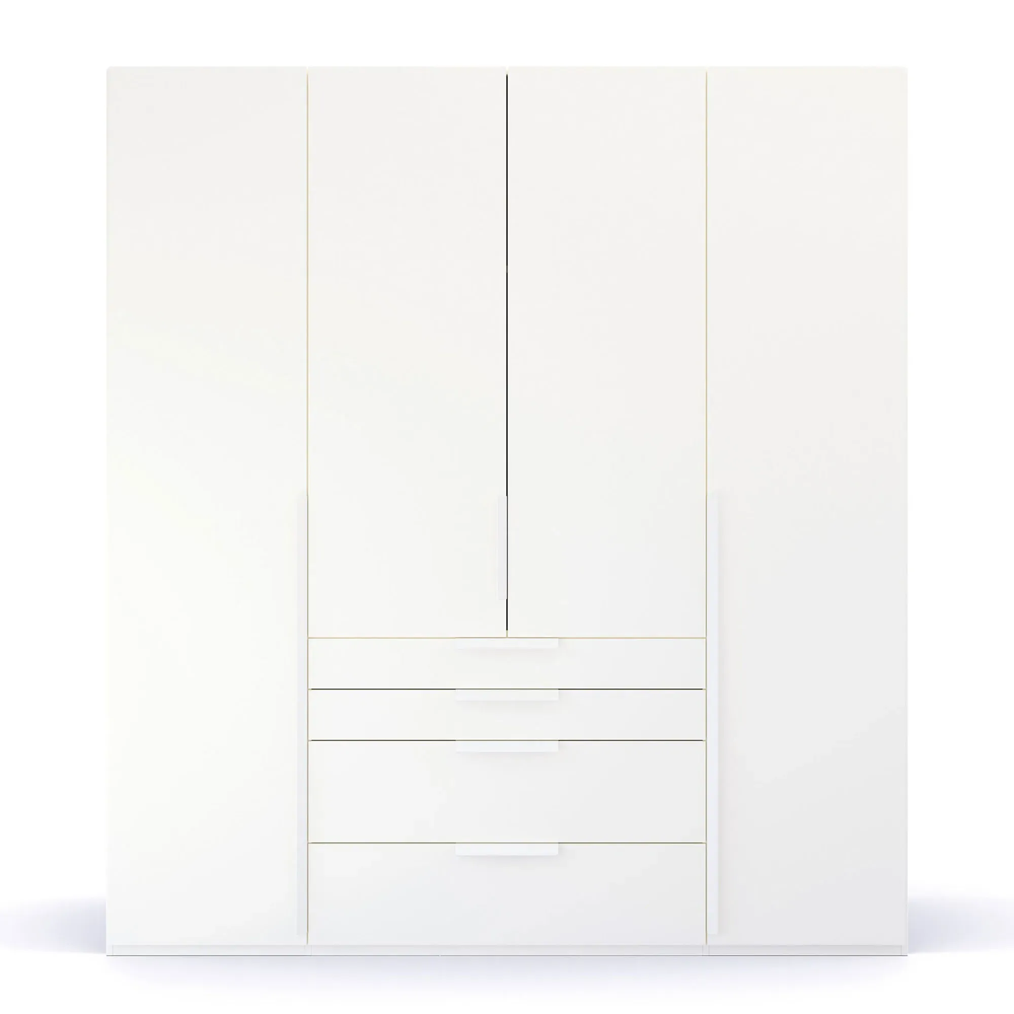 Frans 4 Door 4 Drawer Wardrobe - White