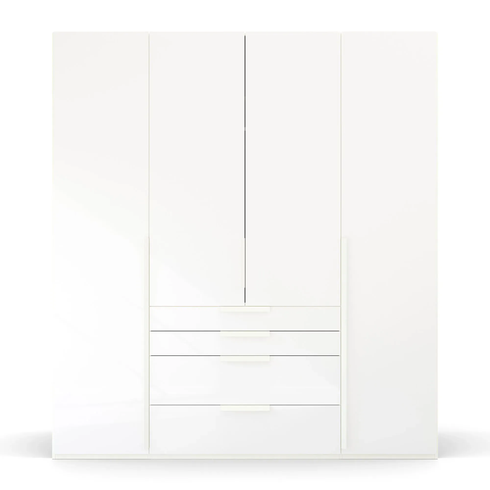 Frans 4 Door 4 Drawer Wardrobe - White