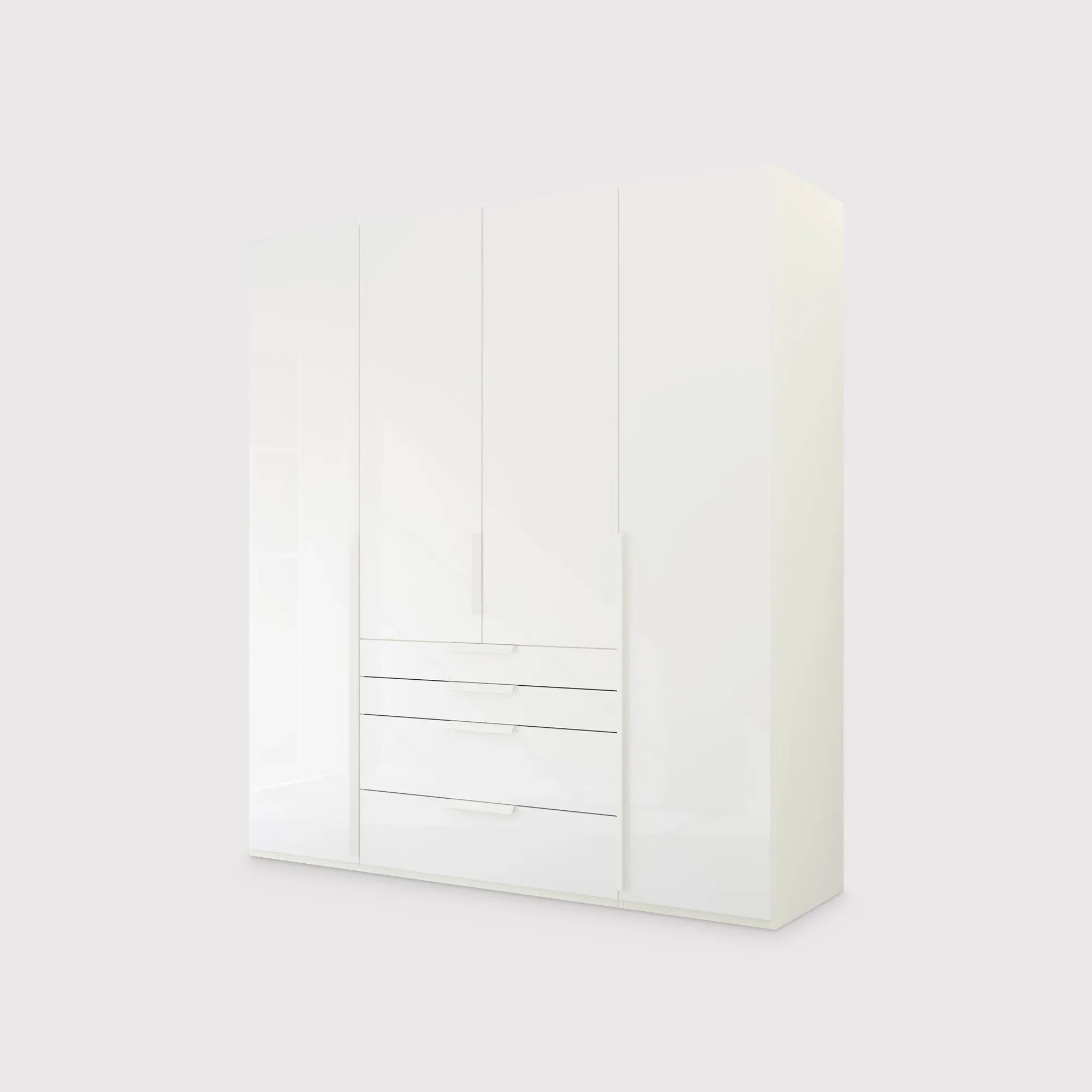 Frans 4 Door 4 Drawer Wardrobe - White