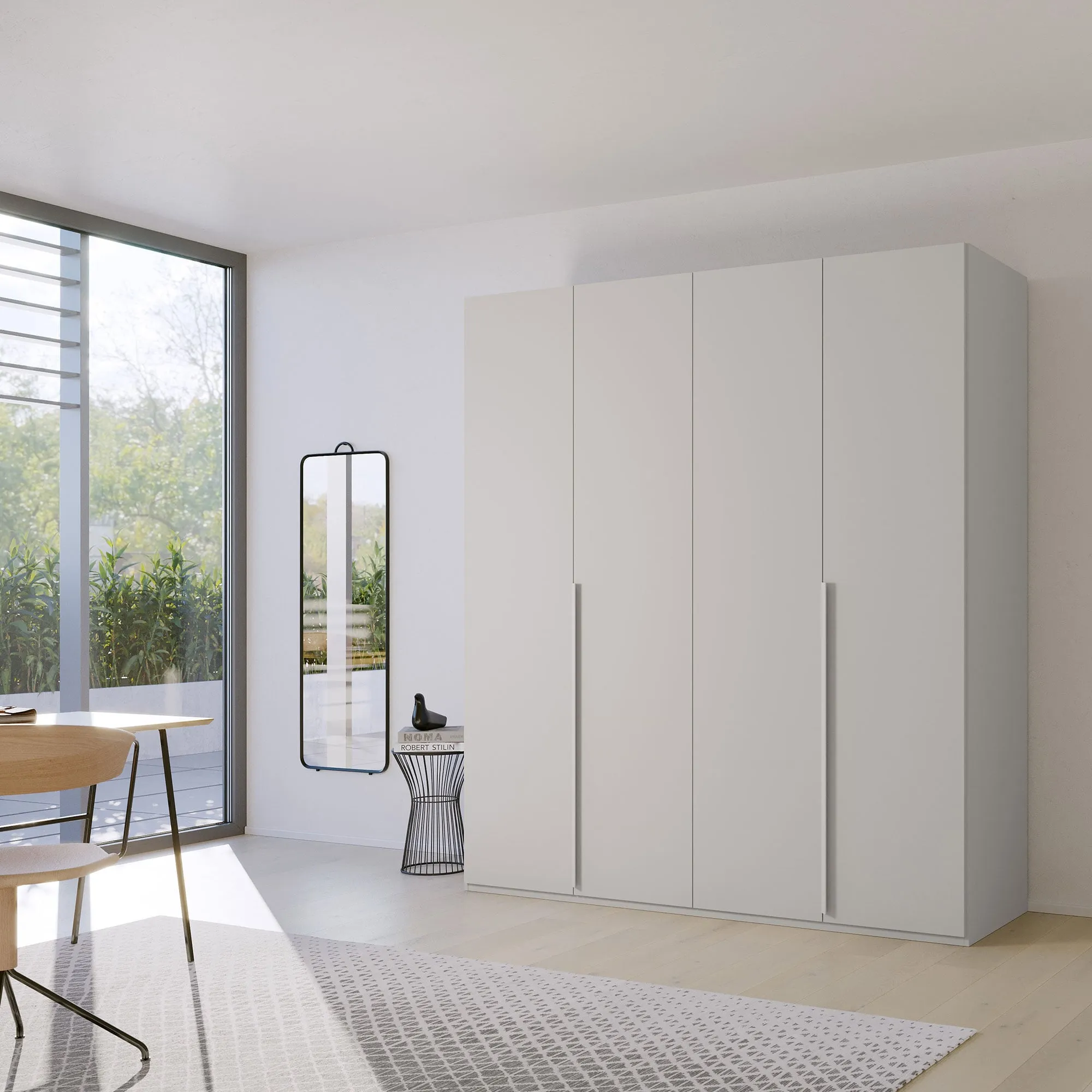 Frans 4 Door Wardrobe - Grey