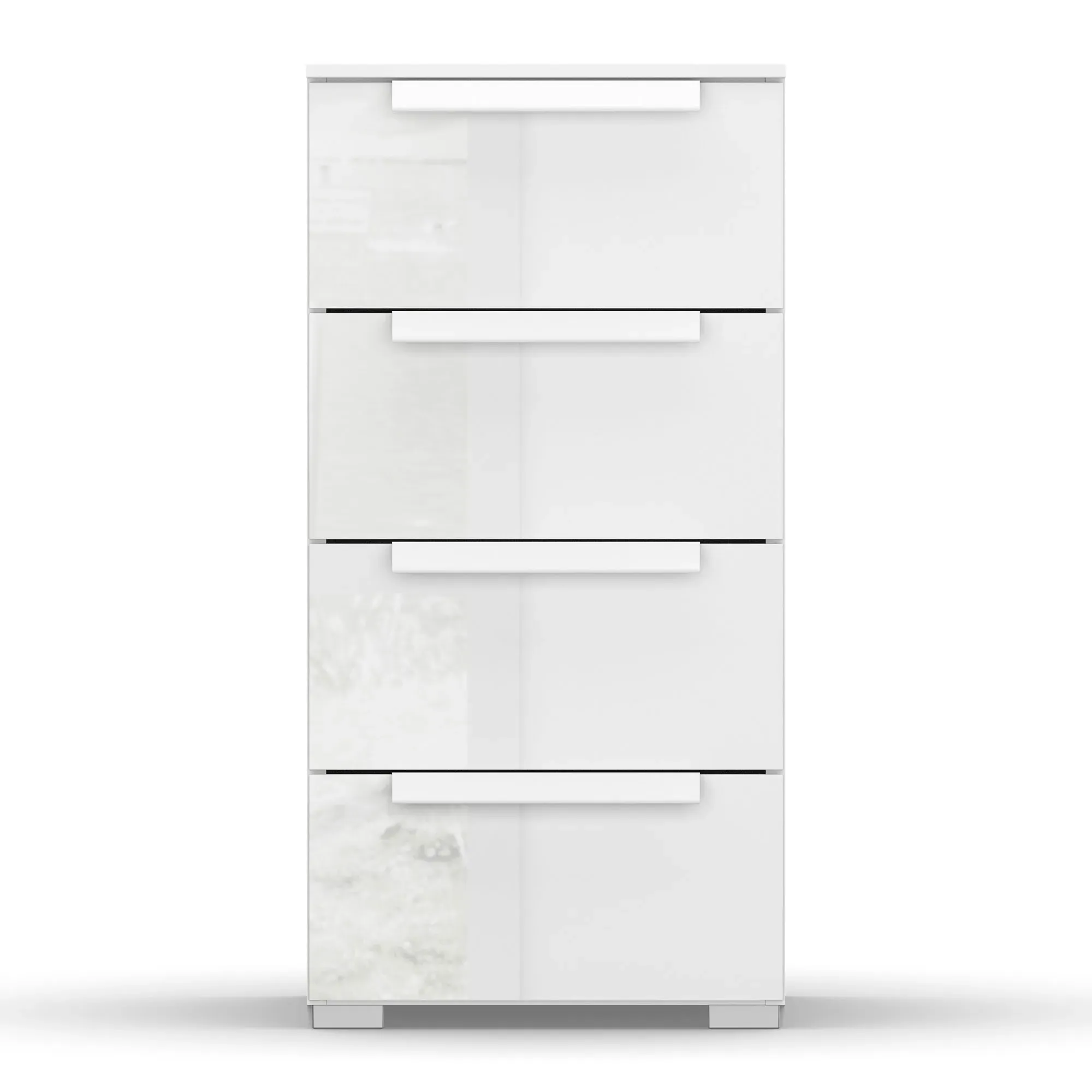 Frans 4 Drawer Chest - White, Wood