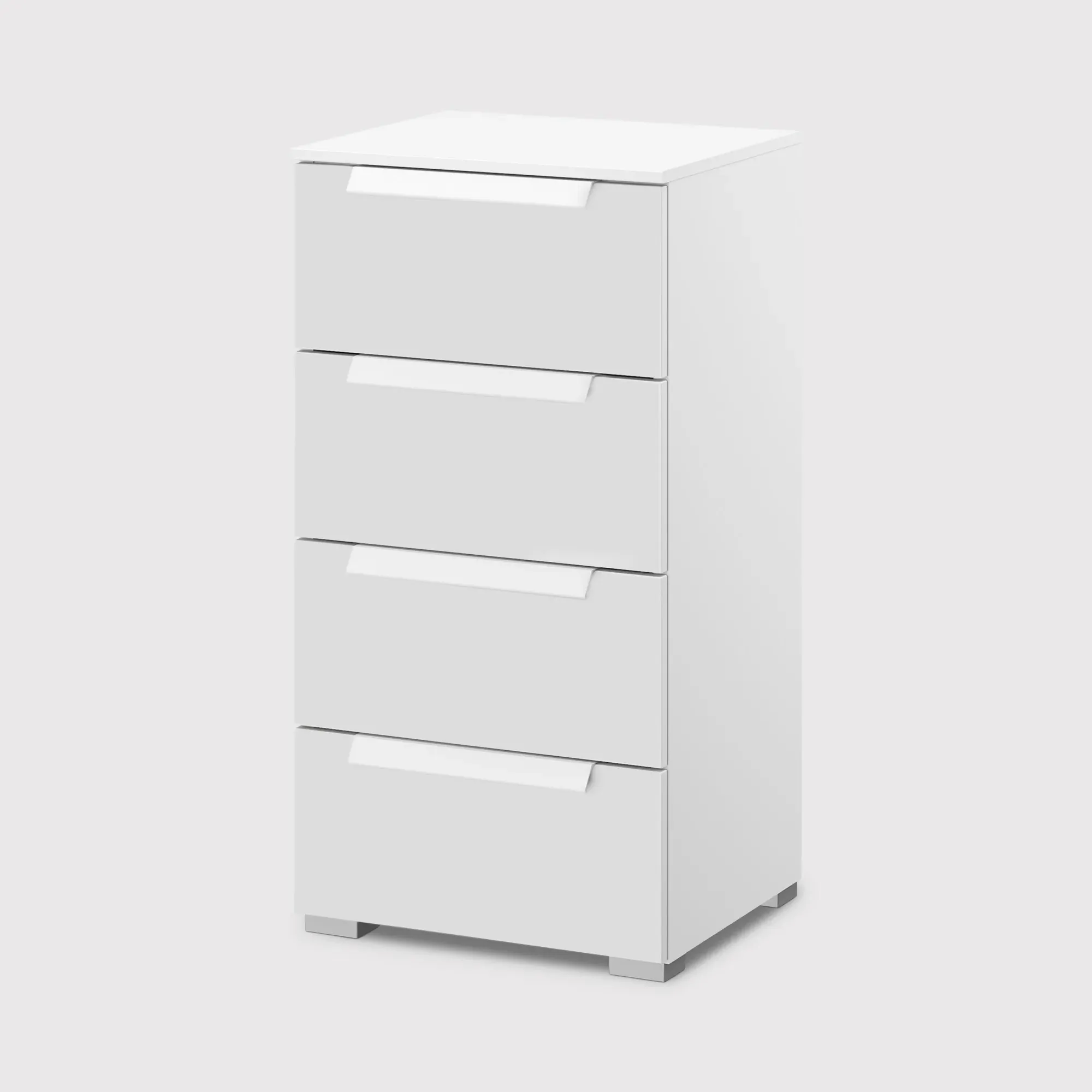 Frans 4 Drawer Chest - White, Wood