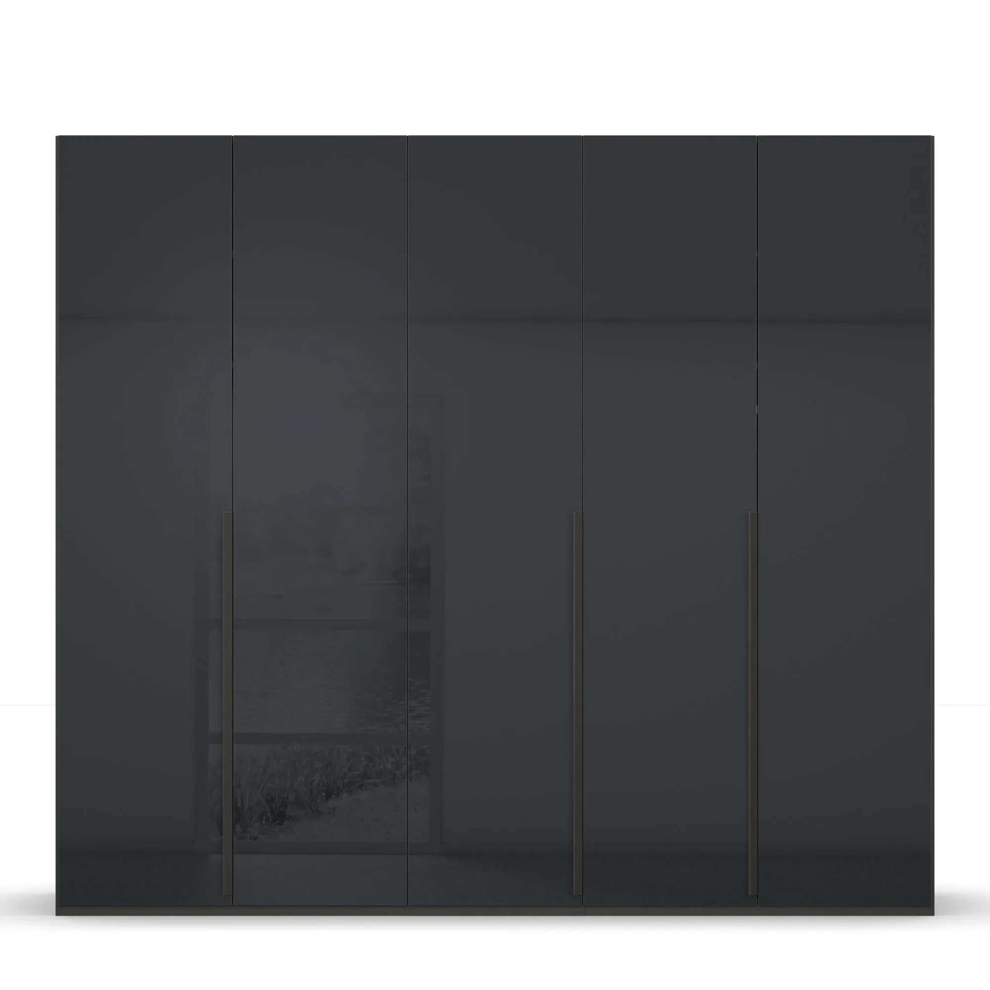 Frans 5 Door Wardrobe - Black