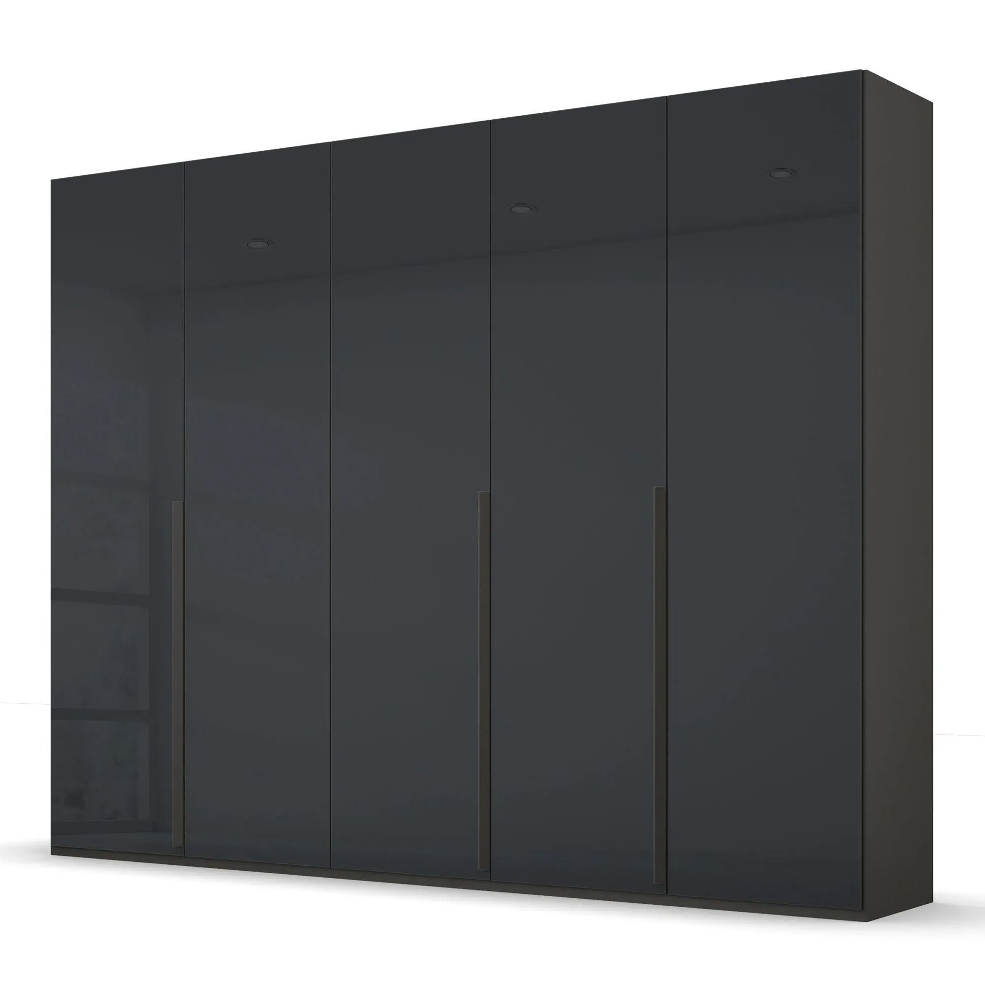 Frans 5 Door Wardrobe - Black