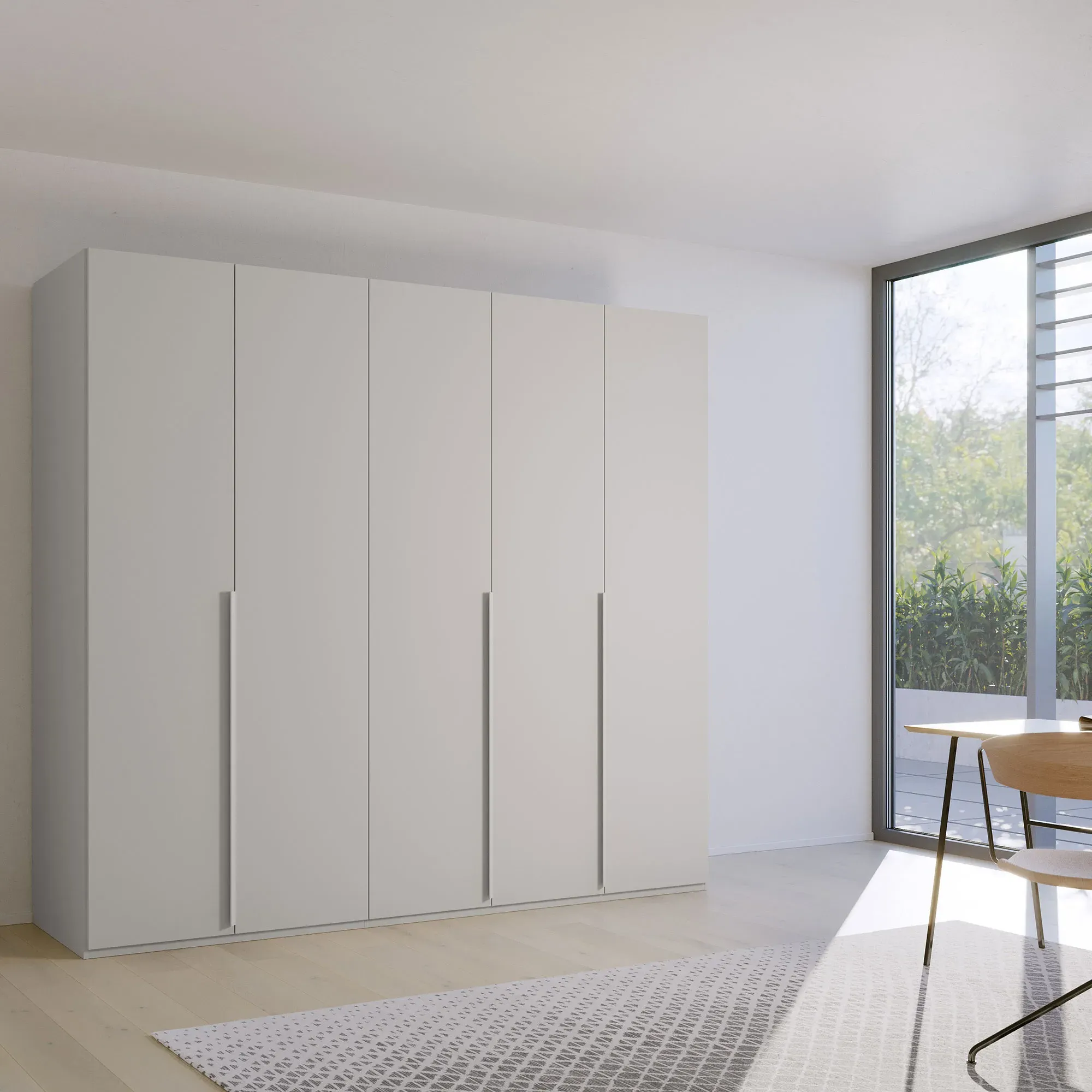 Frans 5 Door Wardrobe - Grey