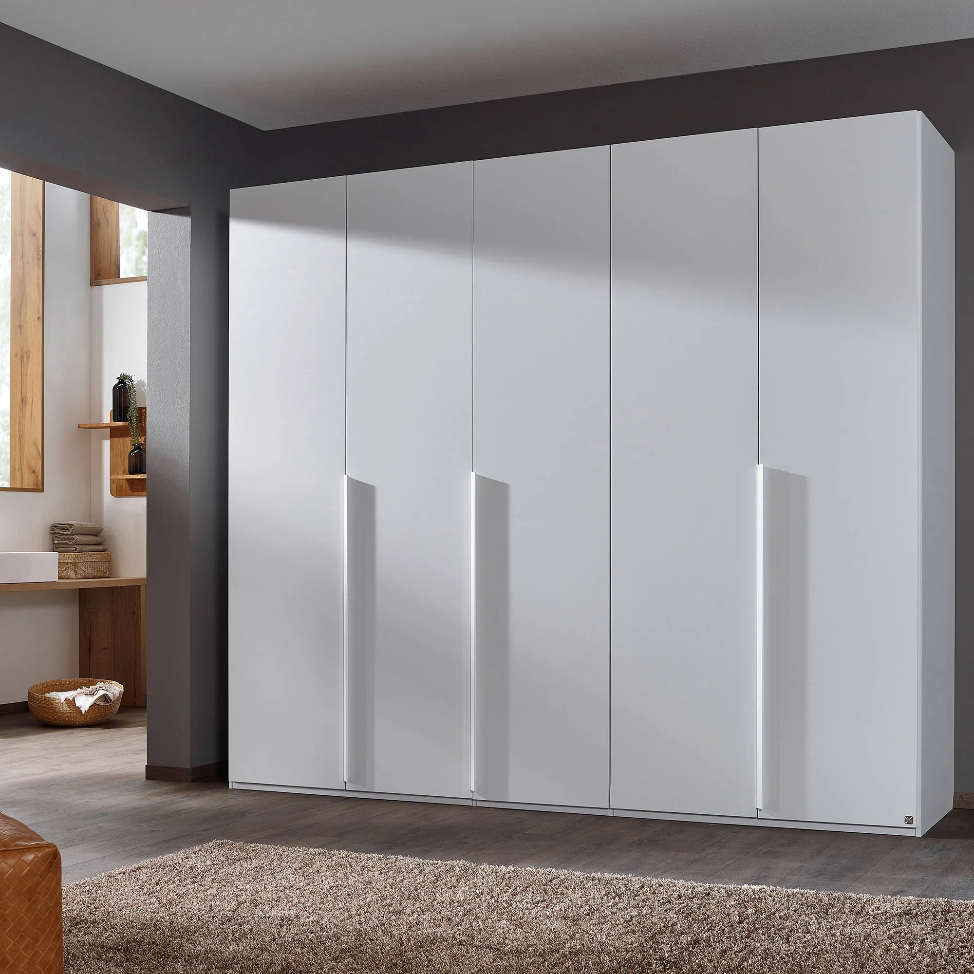 Frans 5 Door Wardrobe - White