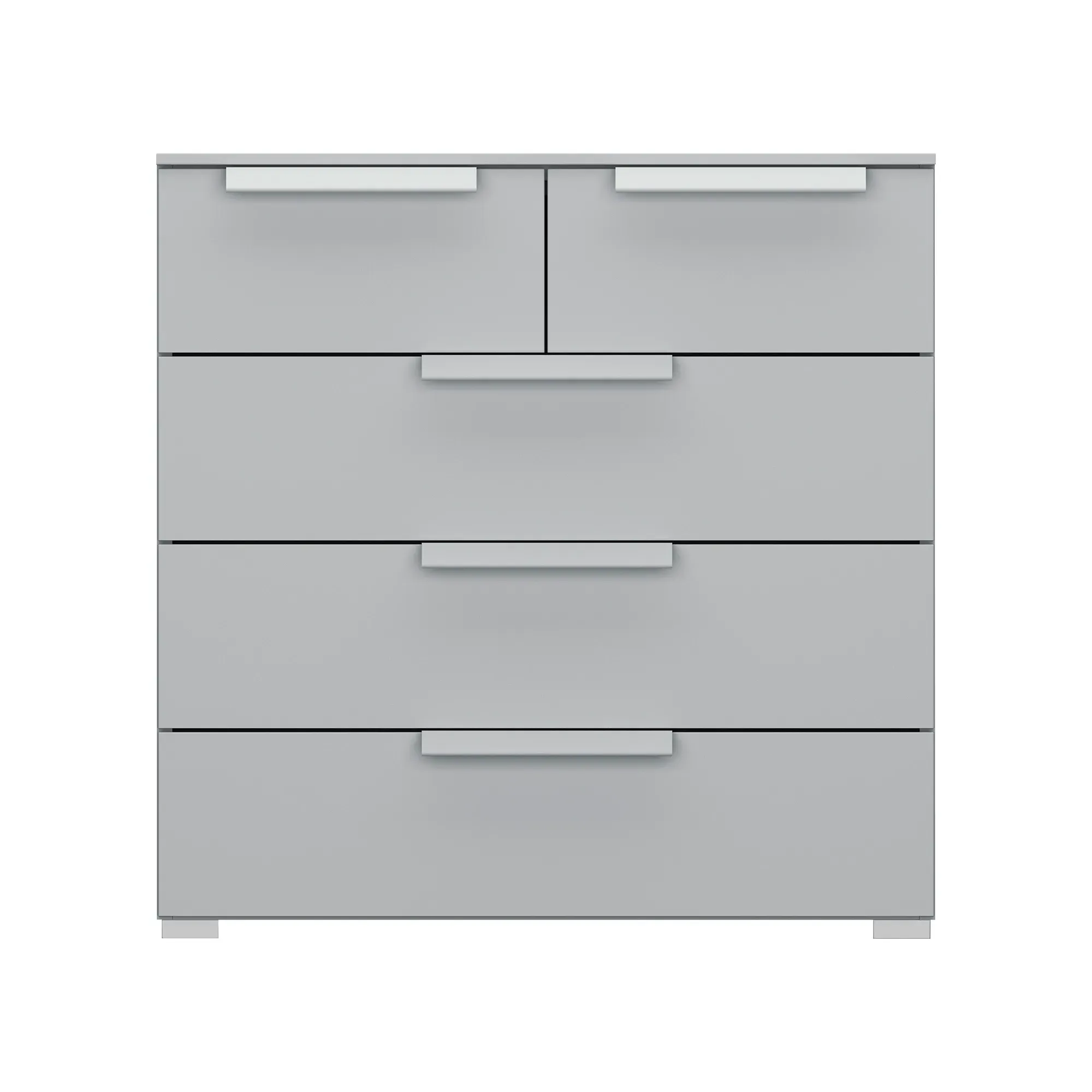 Frans 5 Drawer Chest - Grey, Engineered Wood