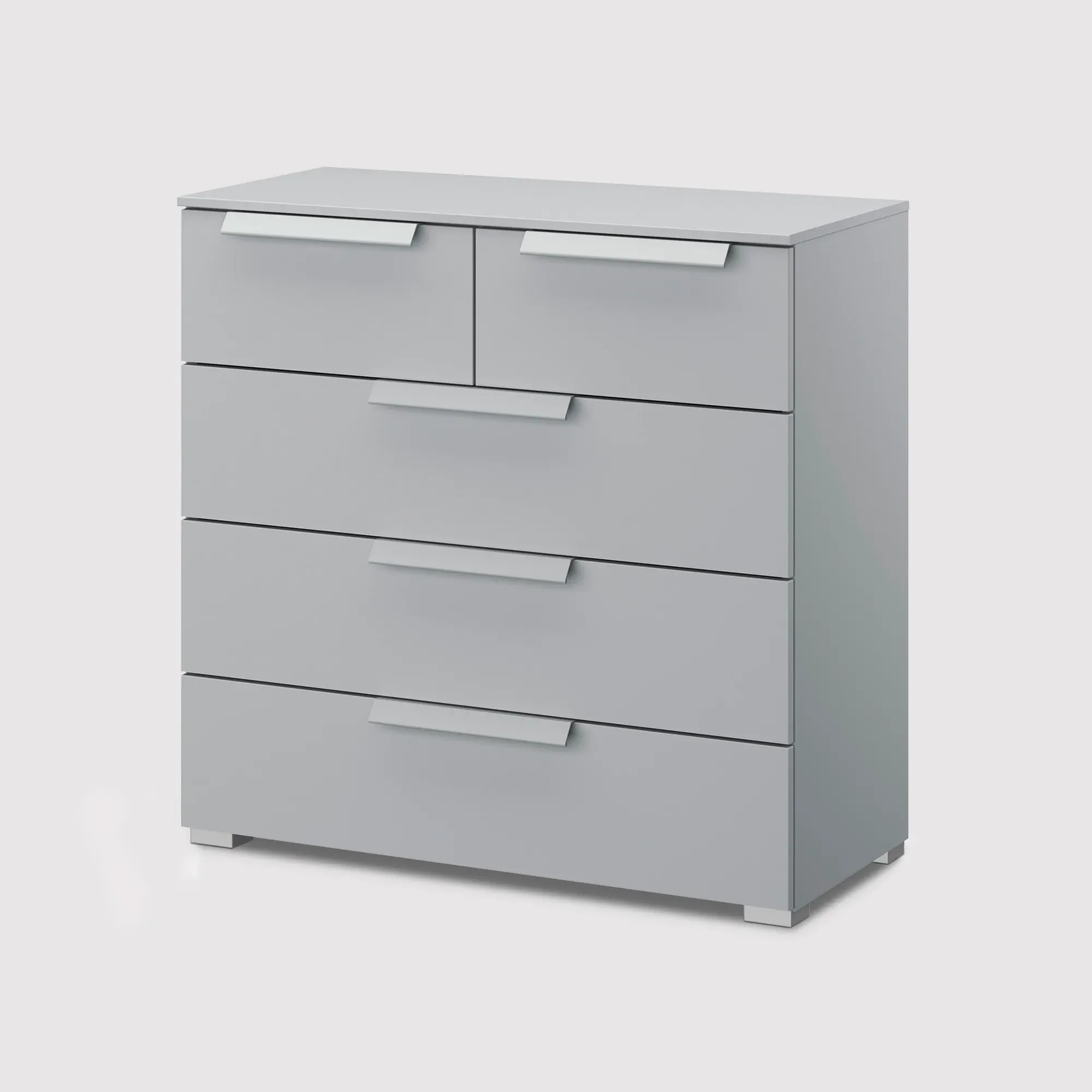 Frans 5 Drawer Chest - Grey, Engineered Wood