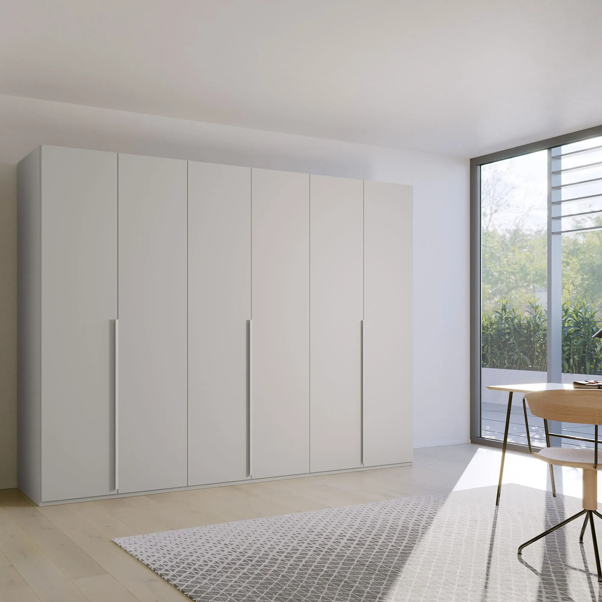 Frans 6 Door Wardrobe - Grey