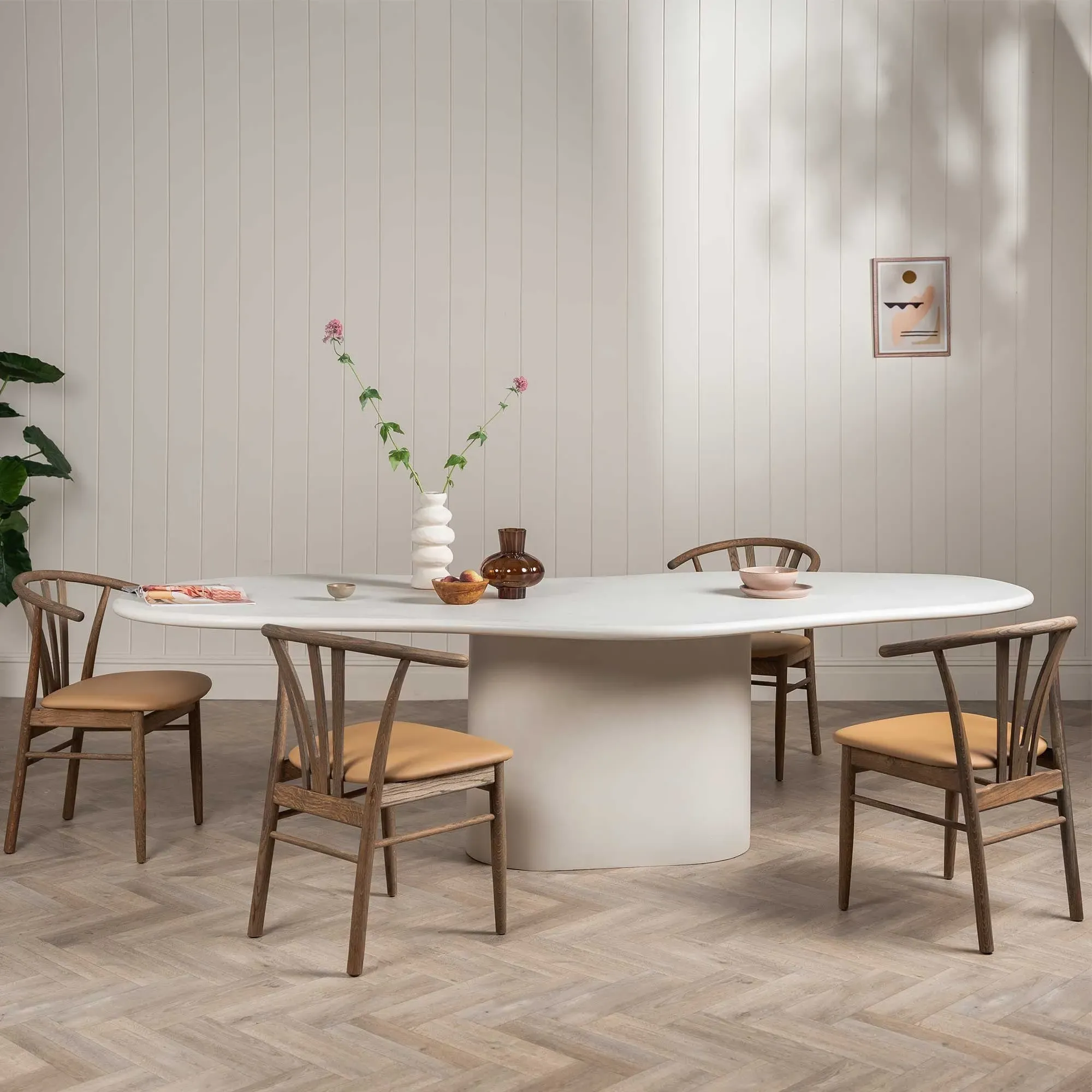 Franz Dining Chair - Brown, Oak