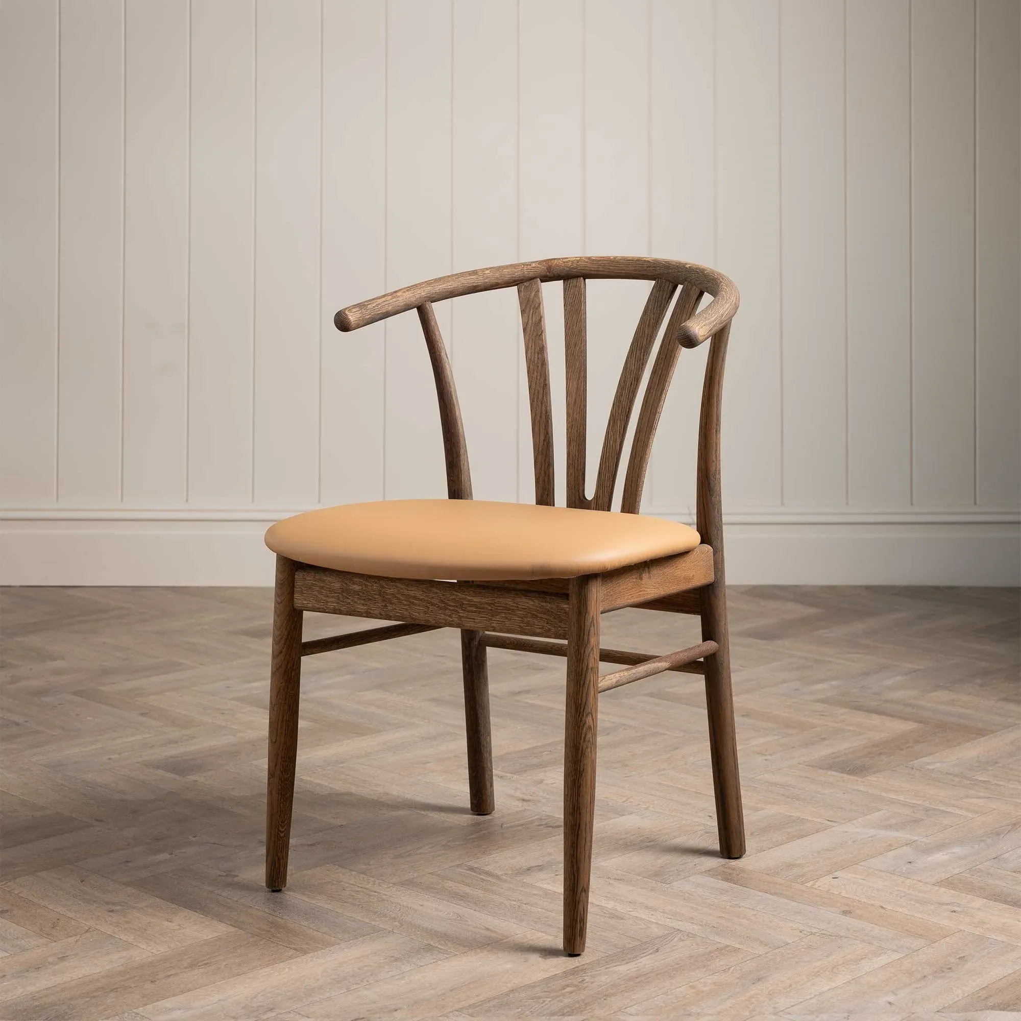 Franz Dining Chair - Brown, Oak