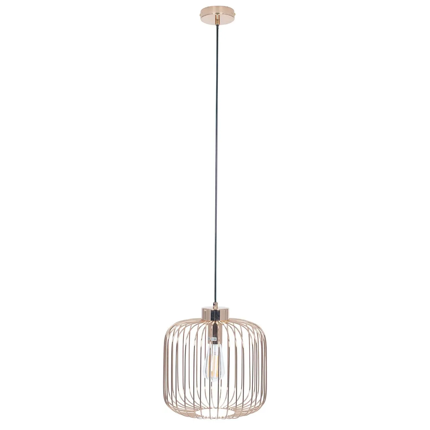 French Wire Pendant Light - Gold, Metal