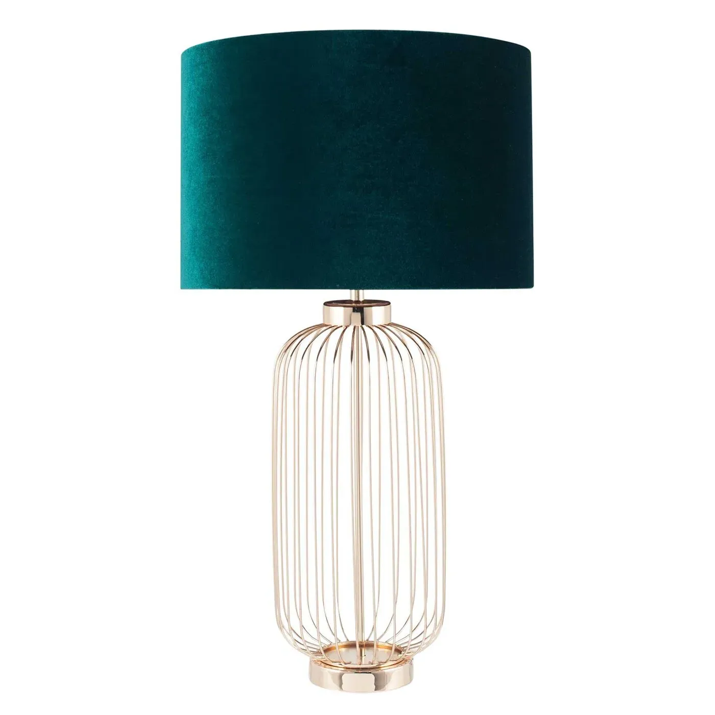 French Wire Table Lamp - Gold, Metal