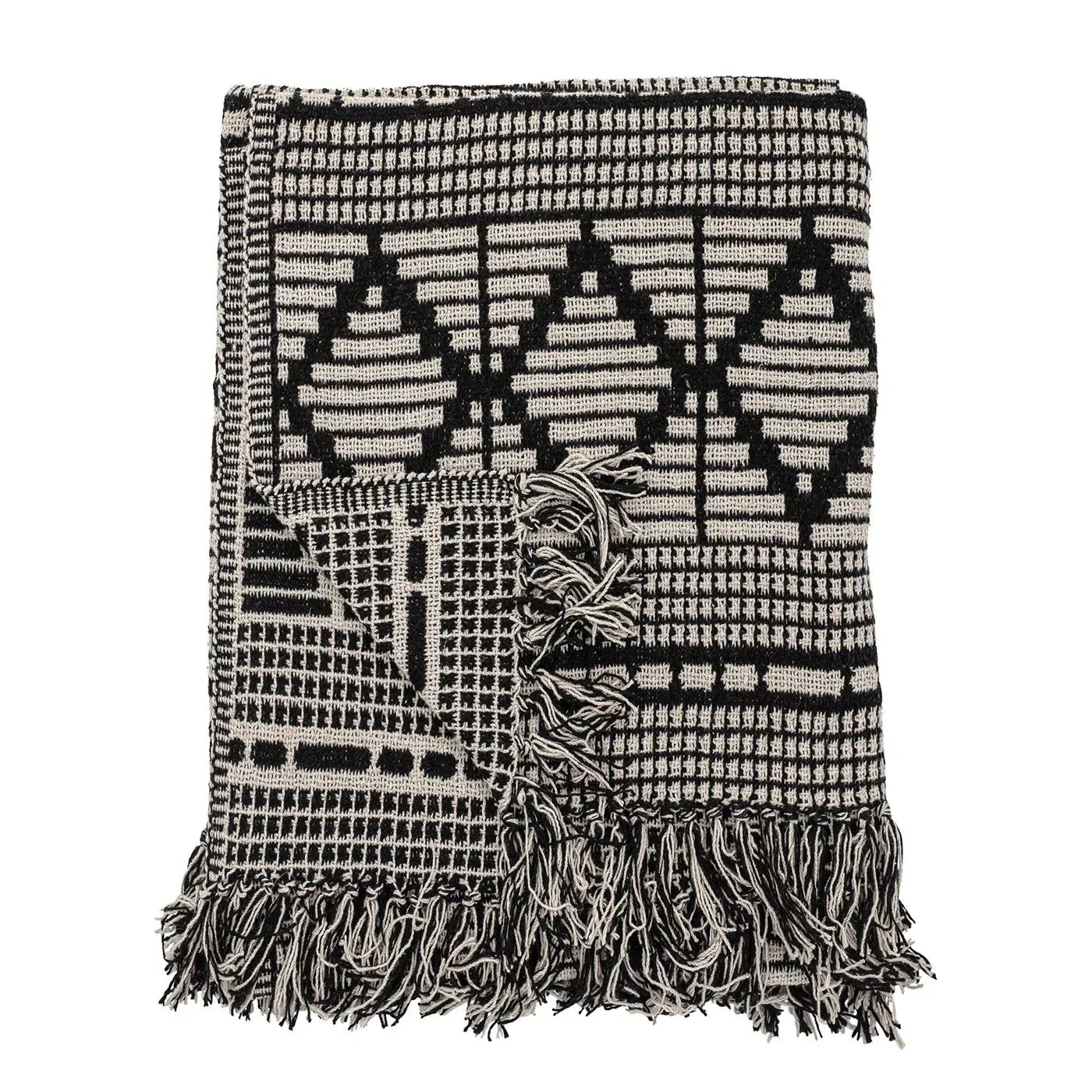 Fringed Throw - Black image