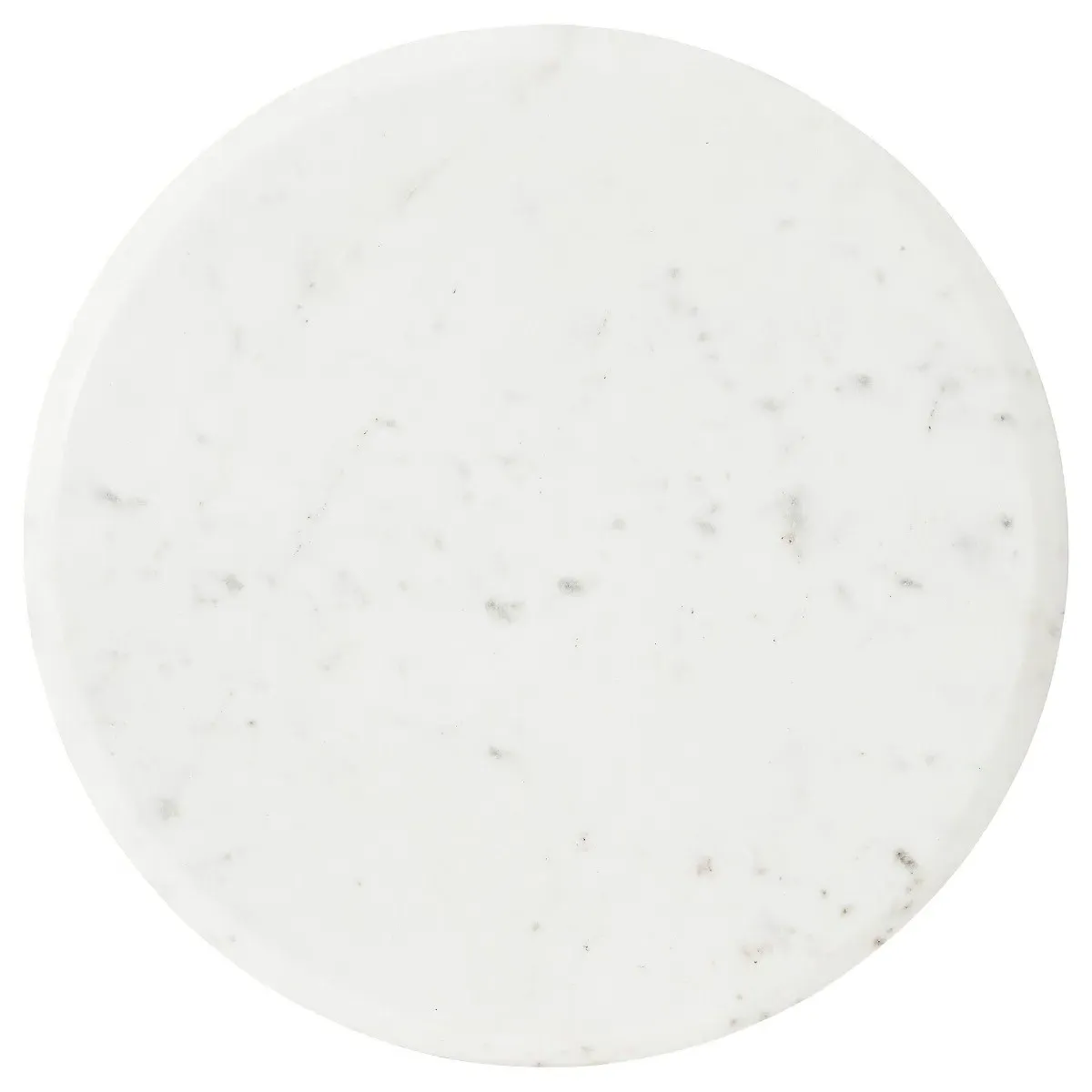 Fuji Round Side Table - Neutral, Marble