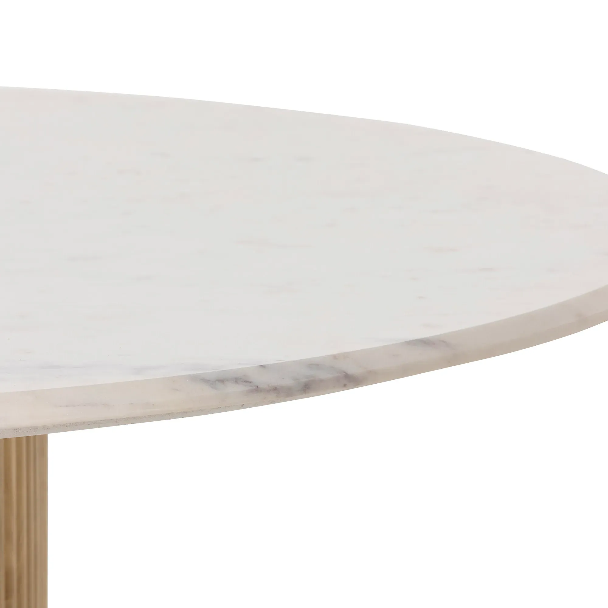 Fuji Round Table - Neutral, Marble