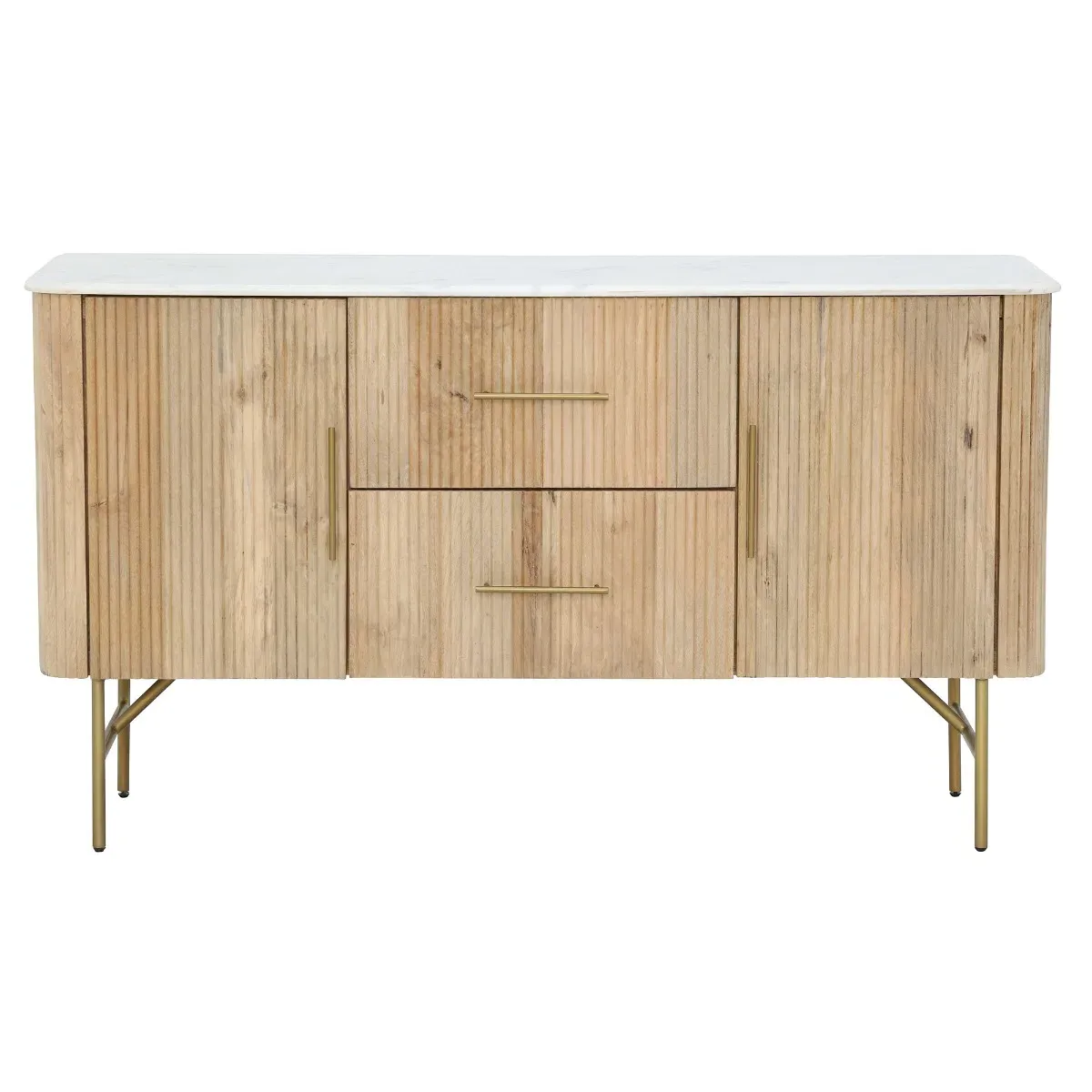 Fuji Sideboard with Storage - Neutral, Mango Wood