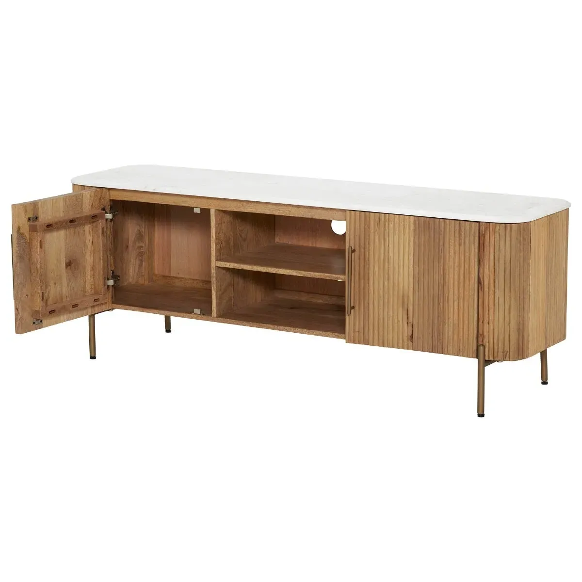 Fuji TV Unit - Neutral Wood