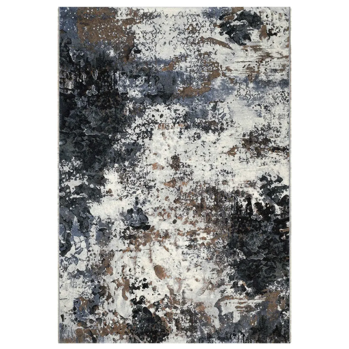 Galactica Square Rug - Black, Polypropylene
