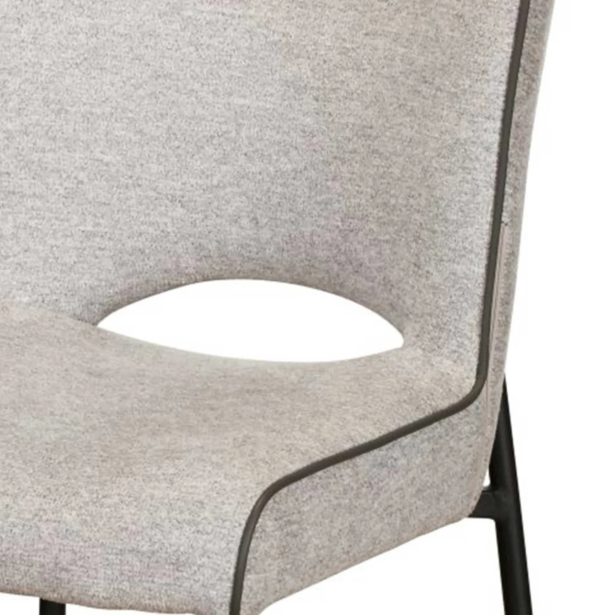 Galini Dining Chair - Light Grey, Fabric