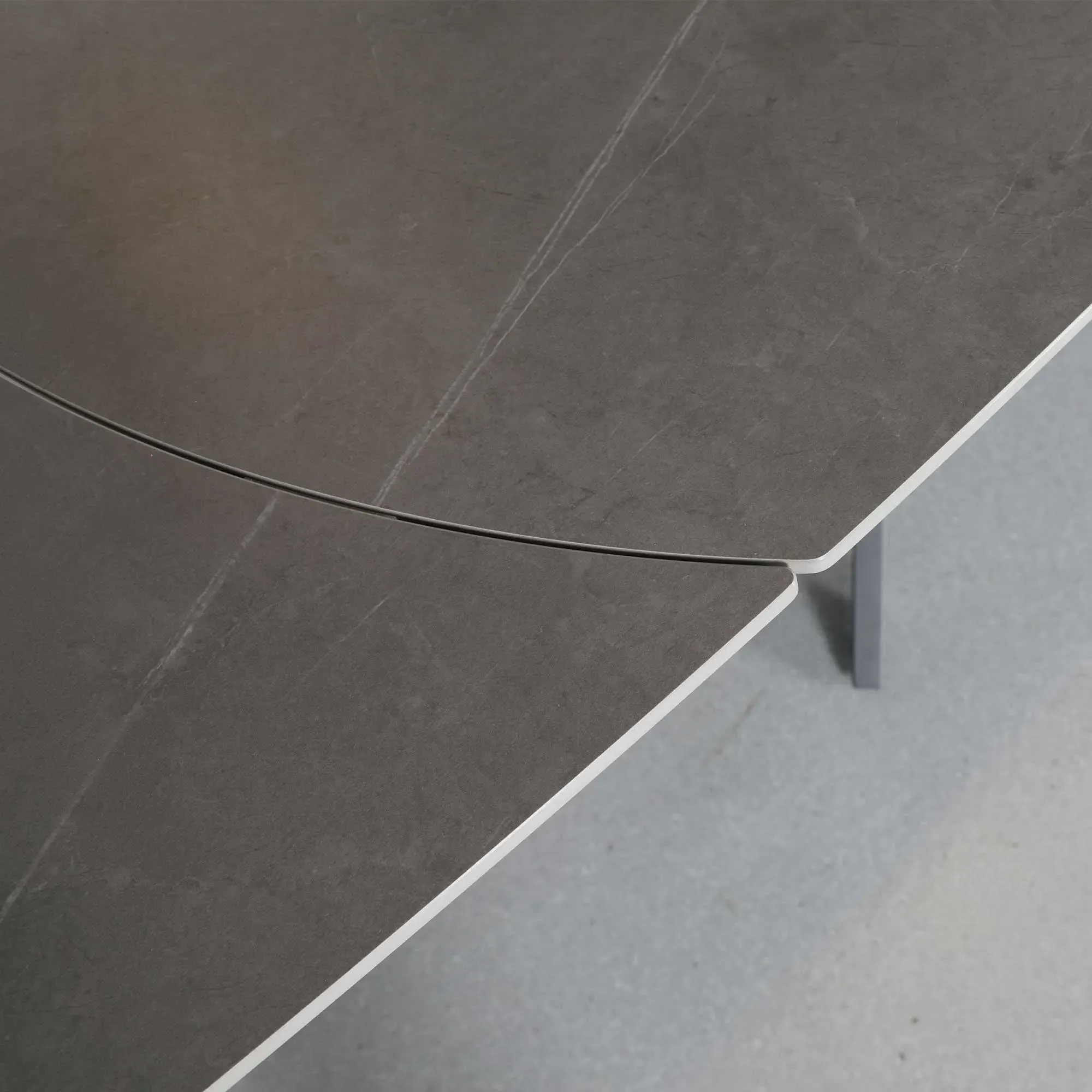 Galini Stone Extendable Dining Table - Grey