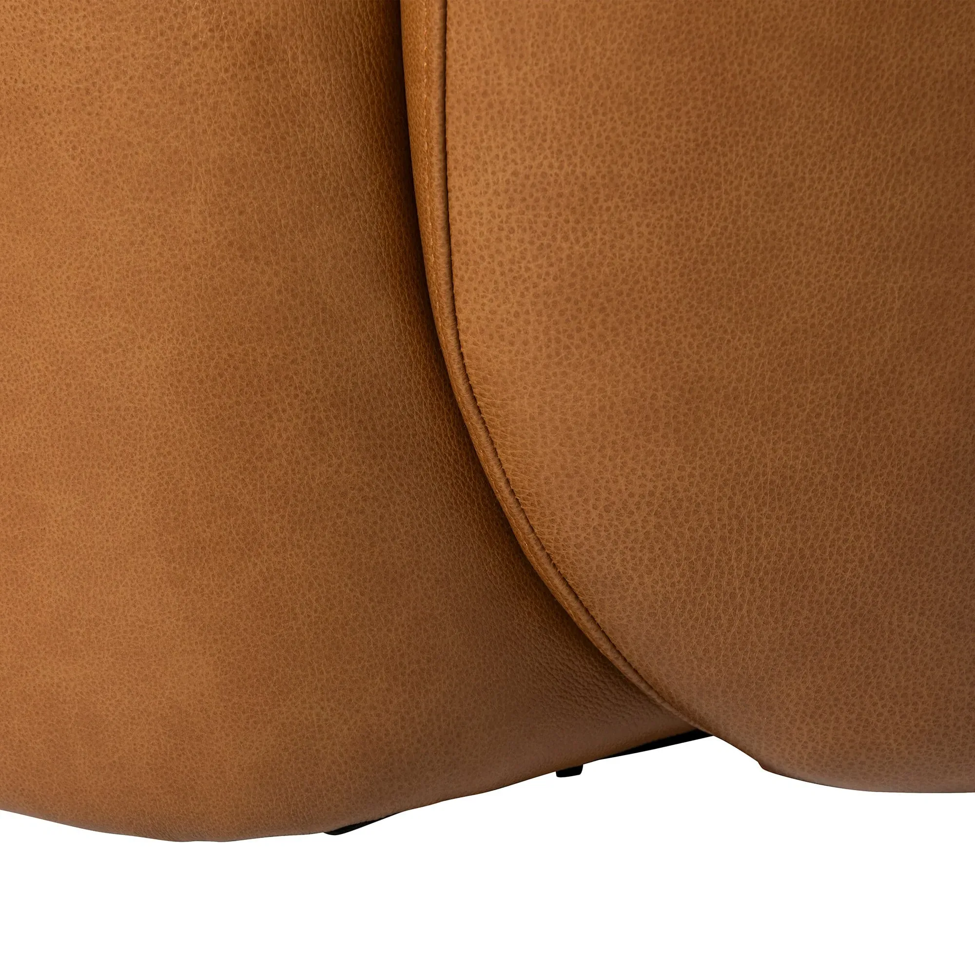 Gardin Swivel Armchair - Brown, Leather