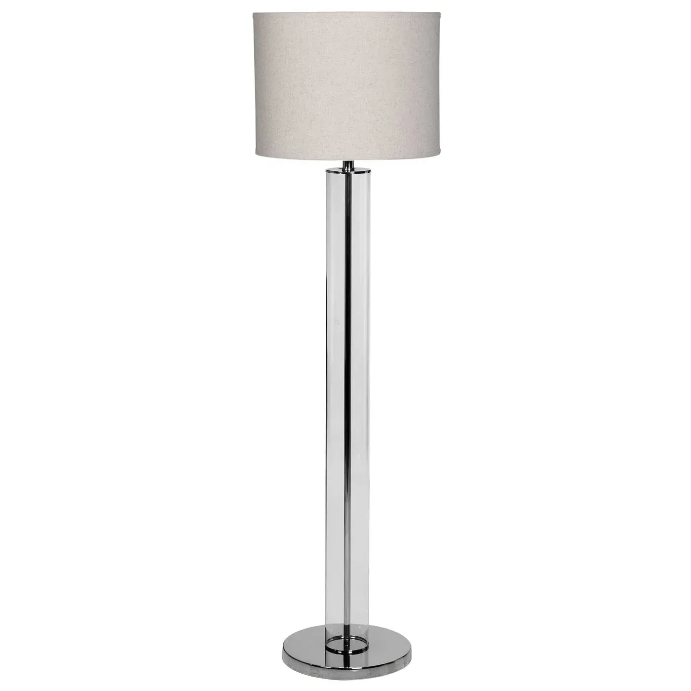 Glass Cylinder Lamp Base - Clear