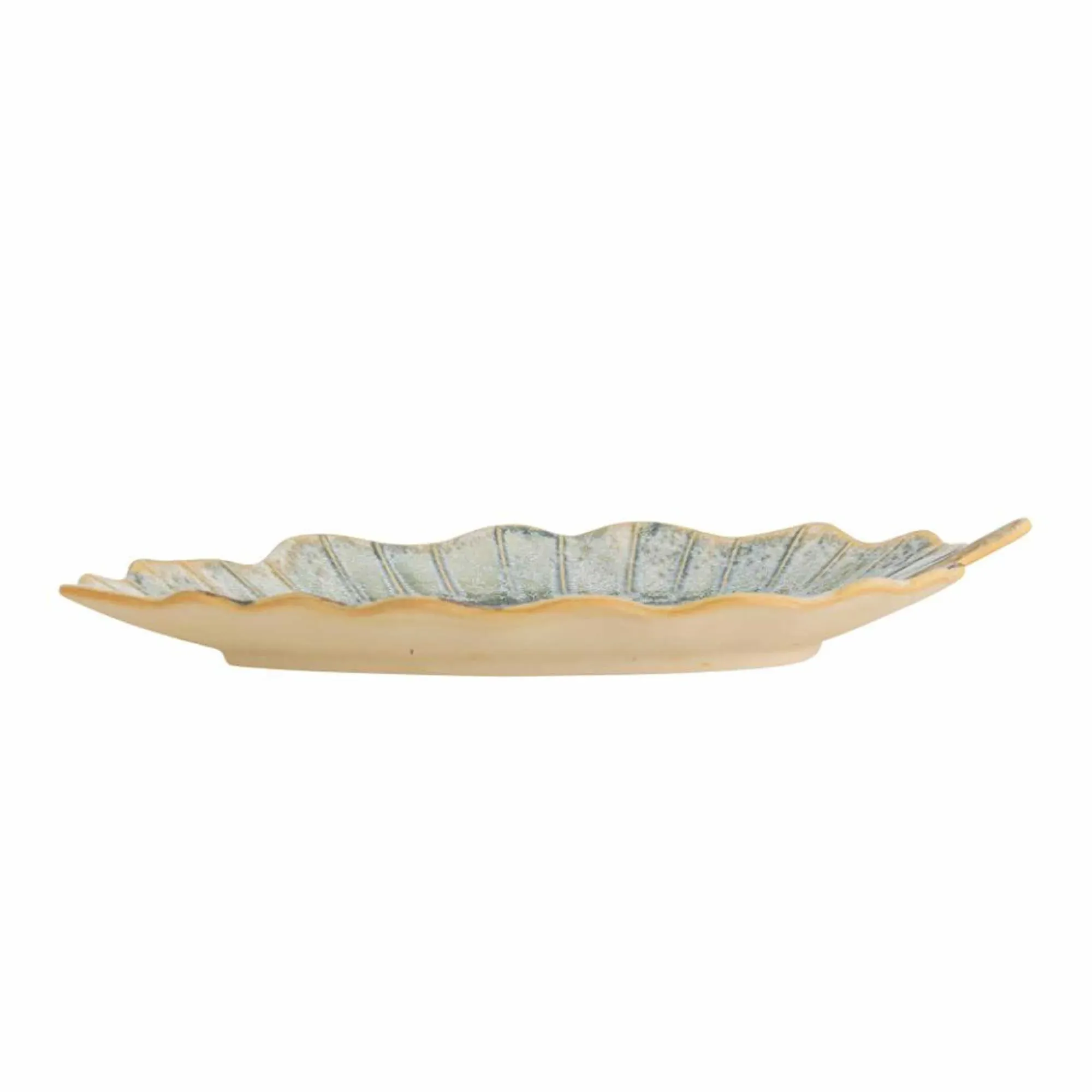Glazed Leaf Plate - Stoneware image