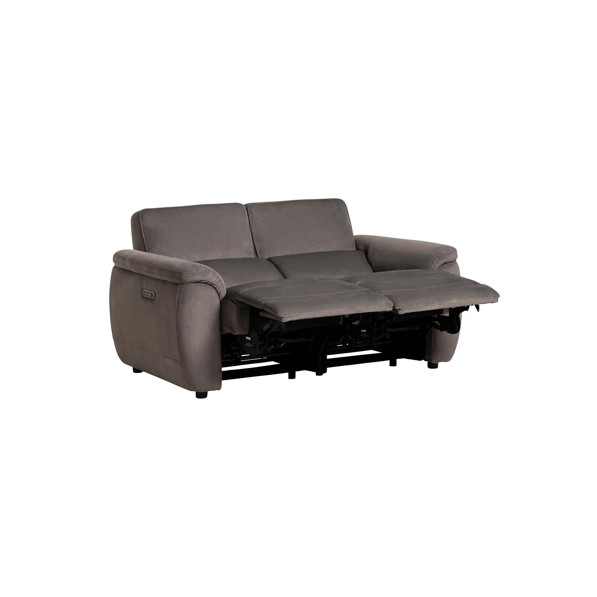 Glendale 2-Seater Power Reclining Sofa with Head Tilt - Brown, Leather