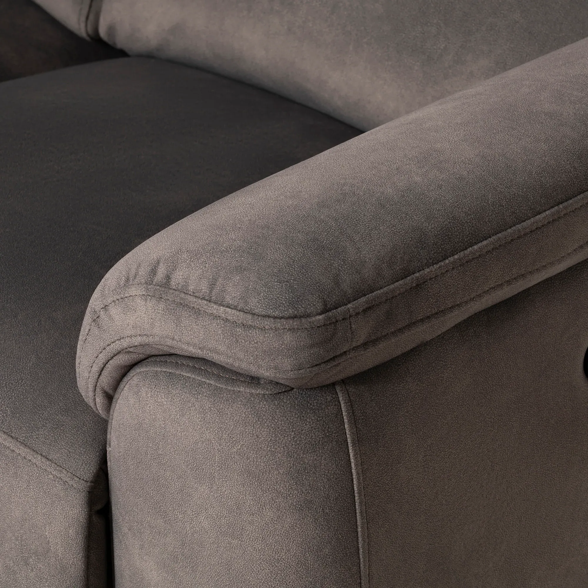 Glendale 2-Seater Power Reclining Sofa with Head Tilt - Brown, Leather