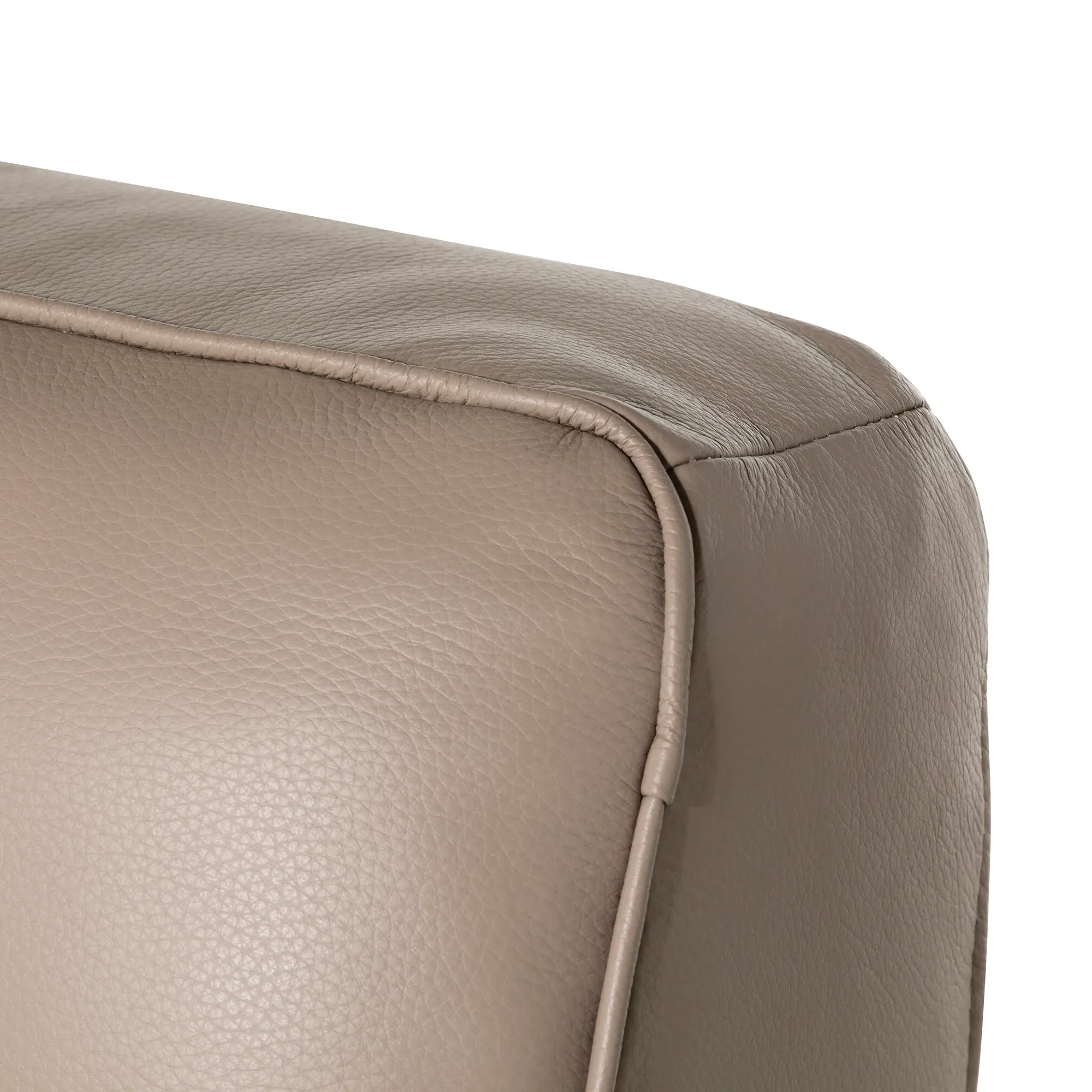 Glendale Power Reclining Armchair with Head Tilt - Neutral, Leather