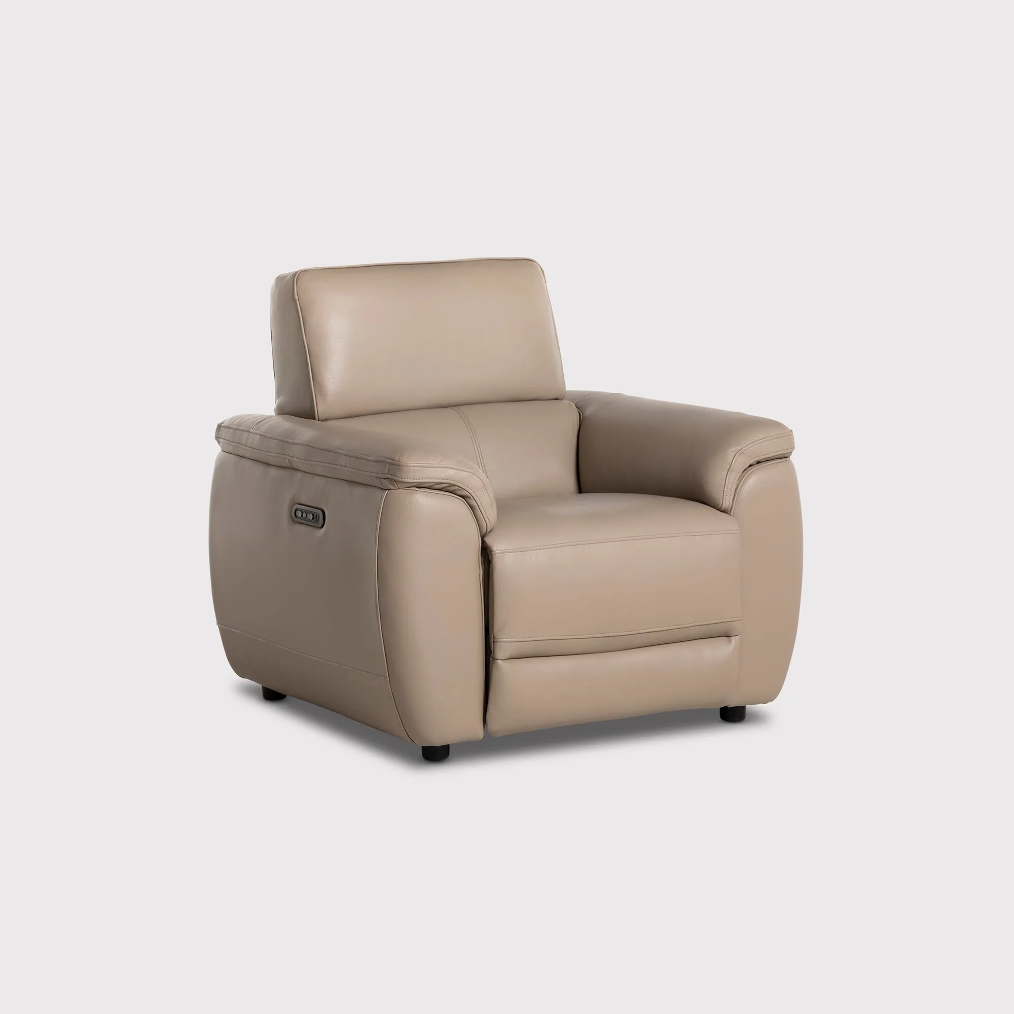 Glendale Power Reclining Armchair with Head Tilt - Neutral, Leather image