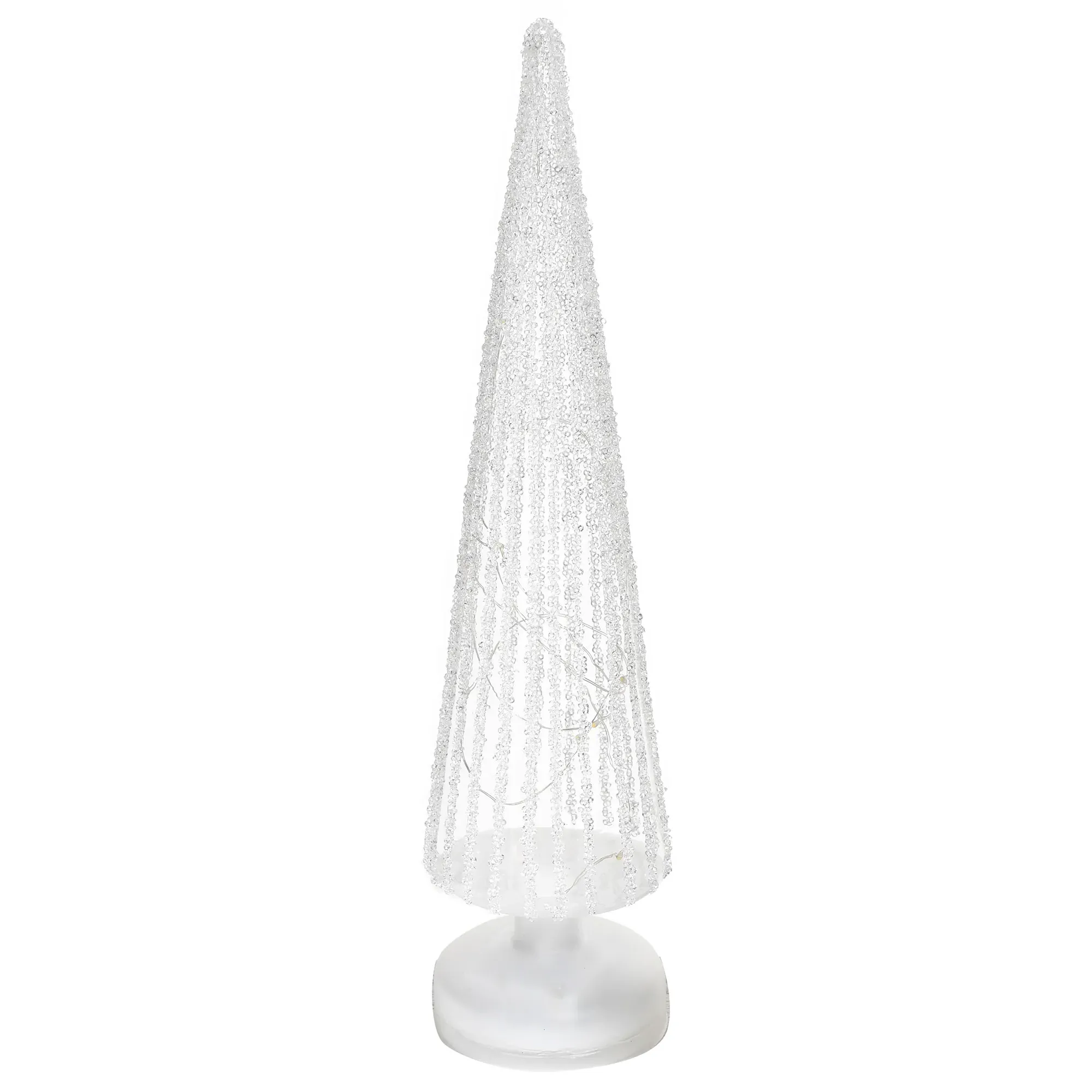 Glitter Glass Tree - White image